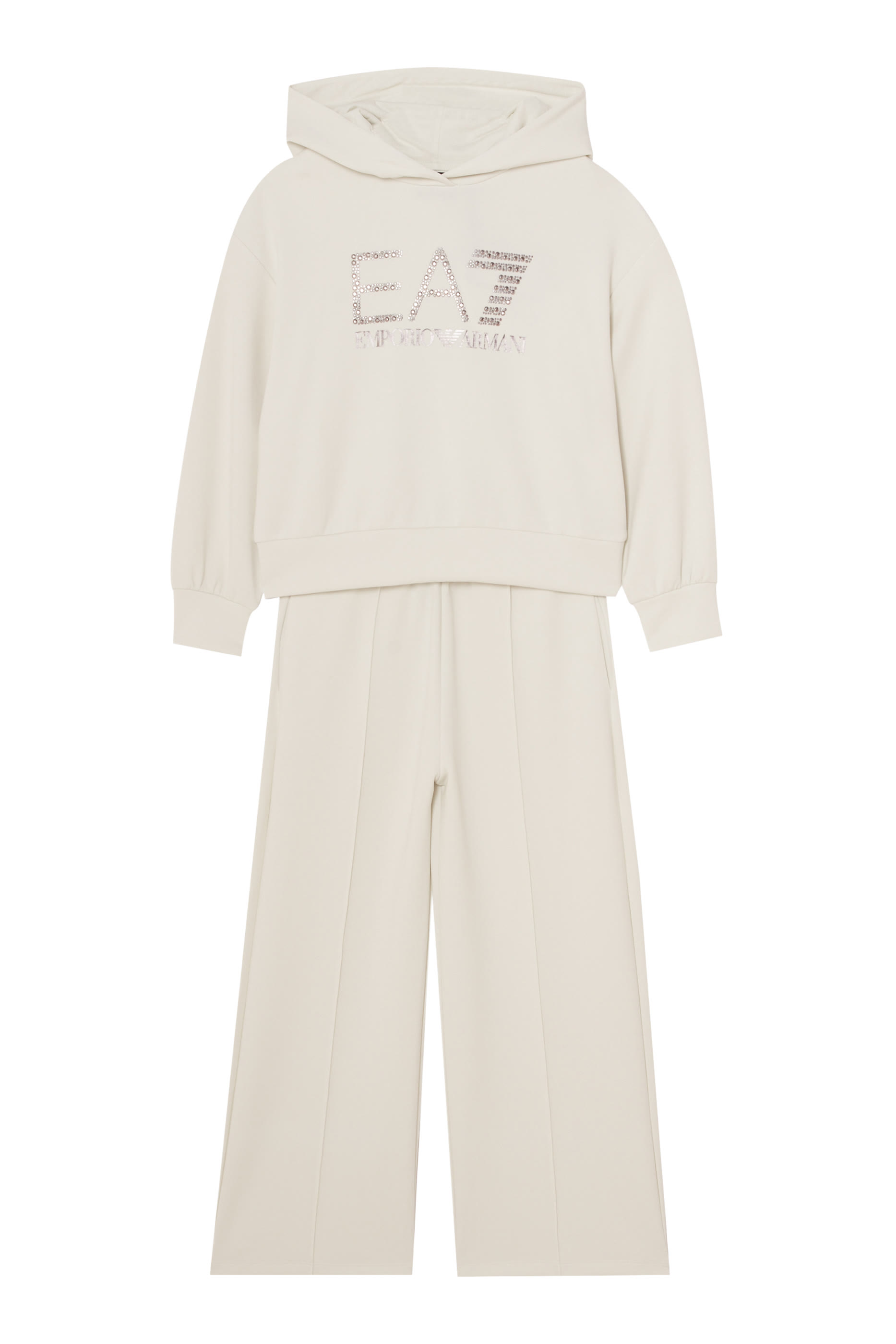 بدلة رياضية بشعار الماركة المرصع بكريستال للأطفال