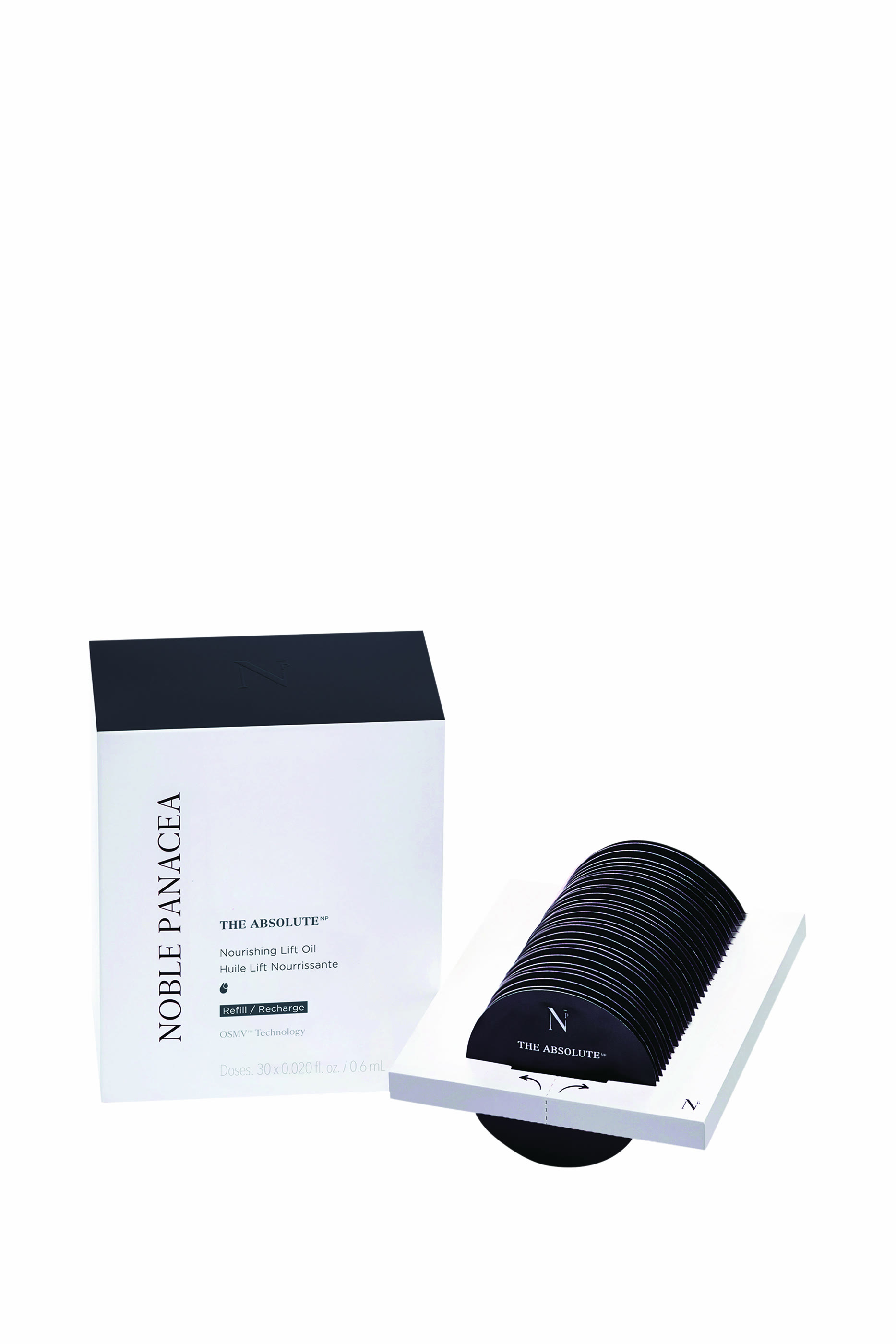 مجموعة عبوات إعادة ملء زيت أبسولوت للوجه، 30 قطعة