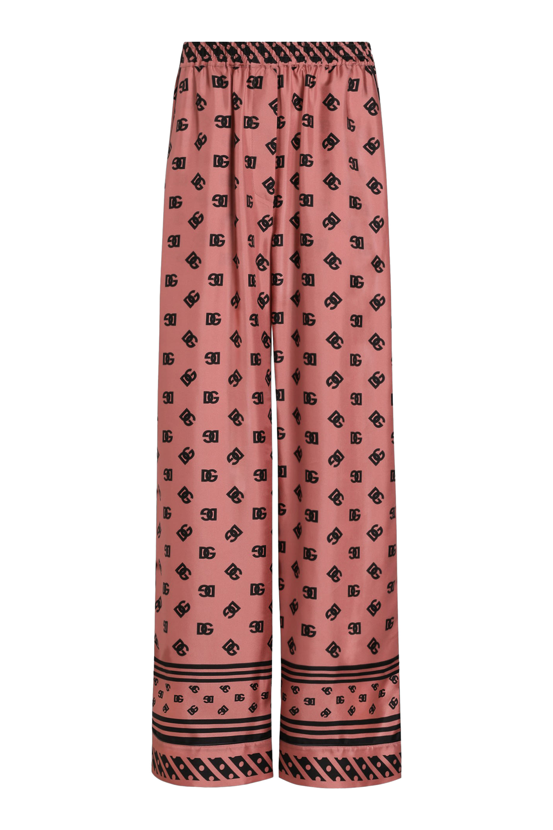 بنطال بنقشة حرفي شعار الماركة بالكامل