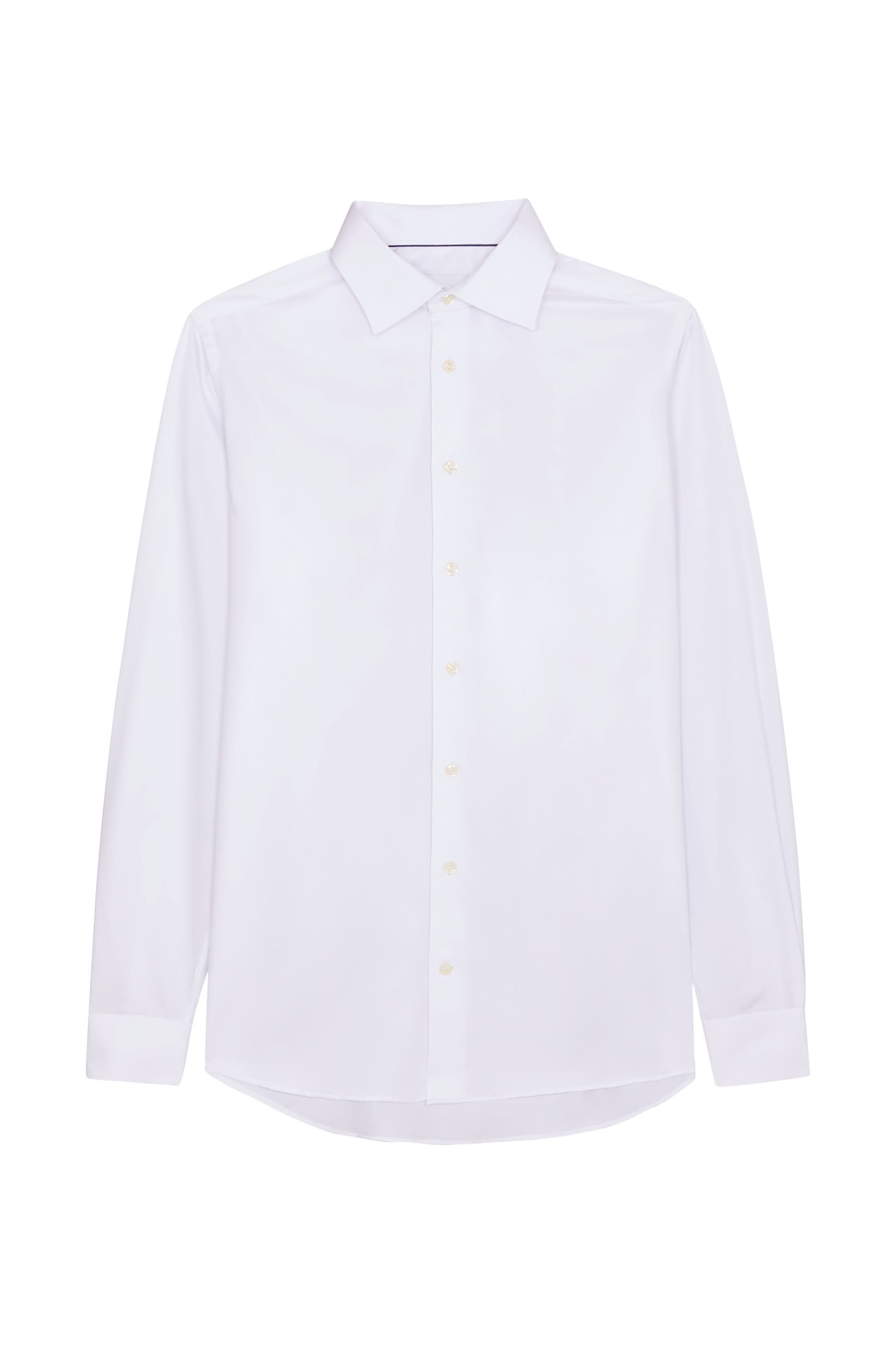 قميص تويل مميز للماركة بنقشة هندسية