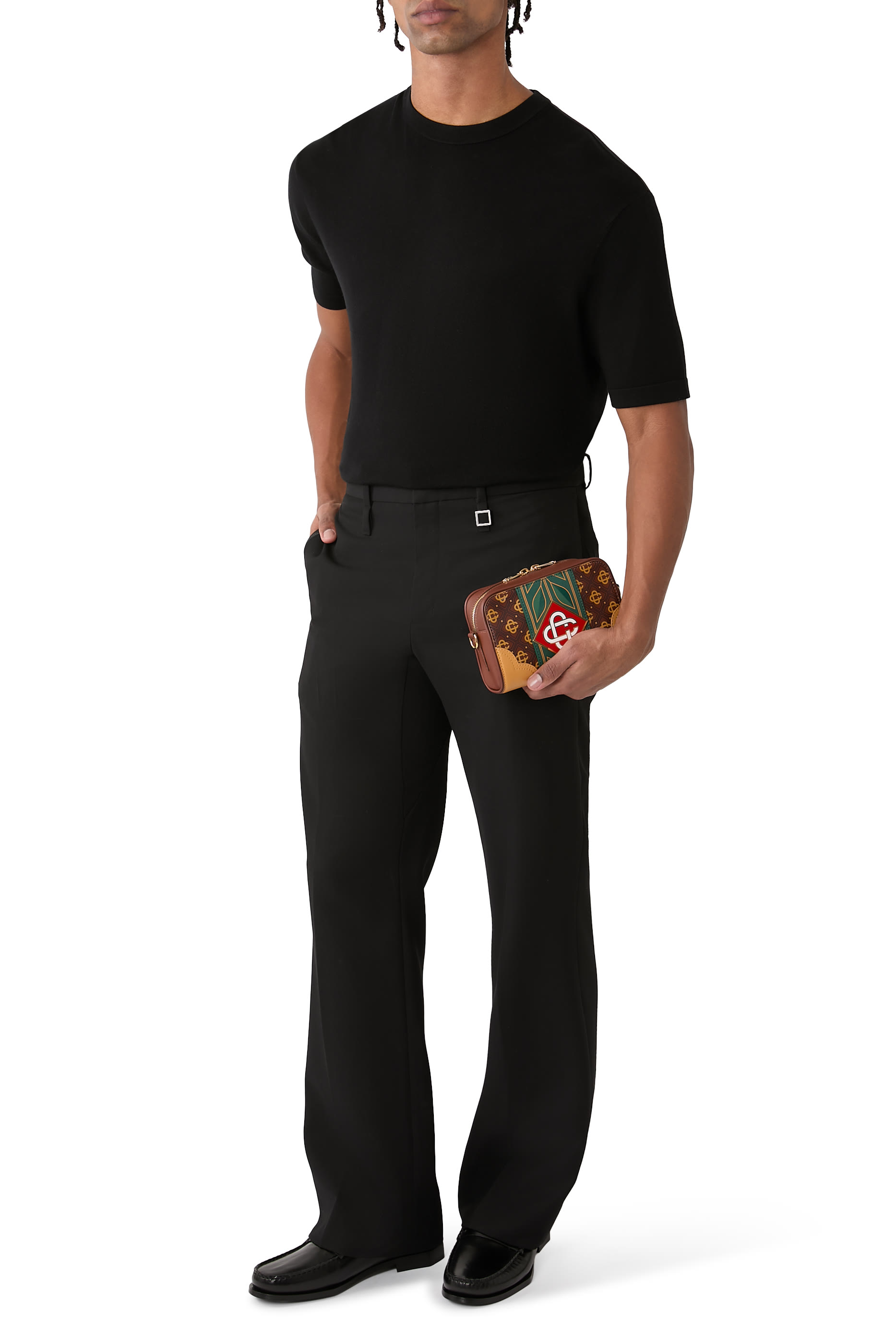 حقيبة كروس بودي بحرف شعار الماركة