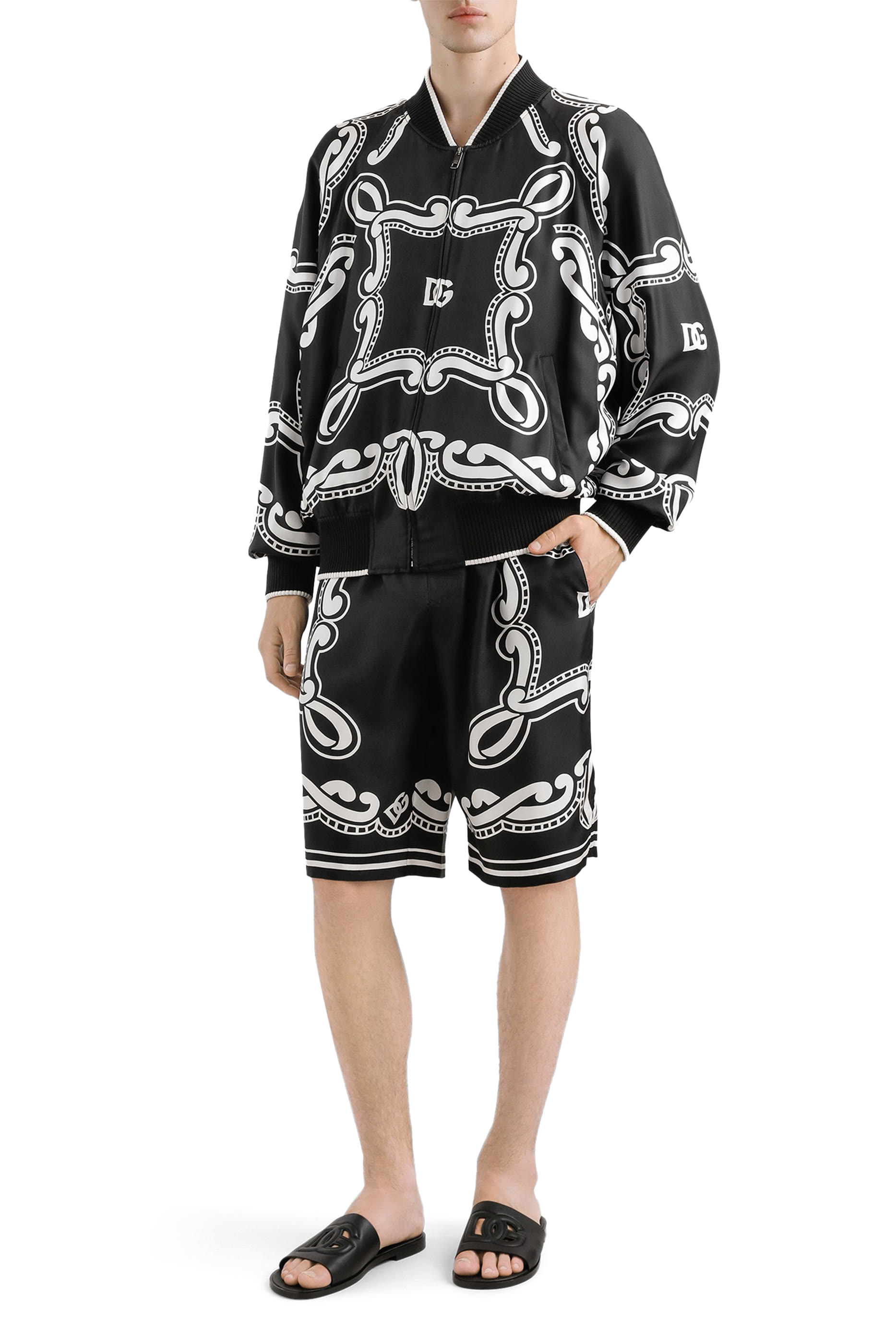 قميص بطبعة باندانا حرير