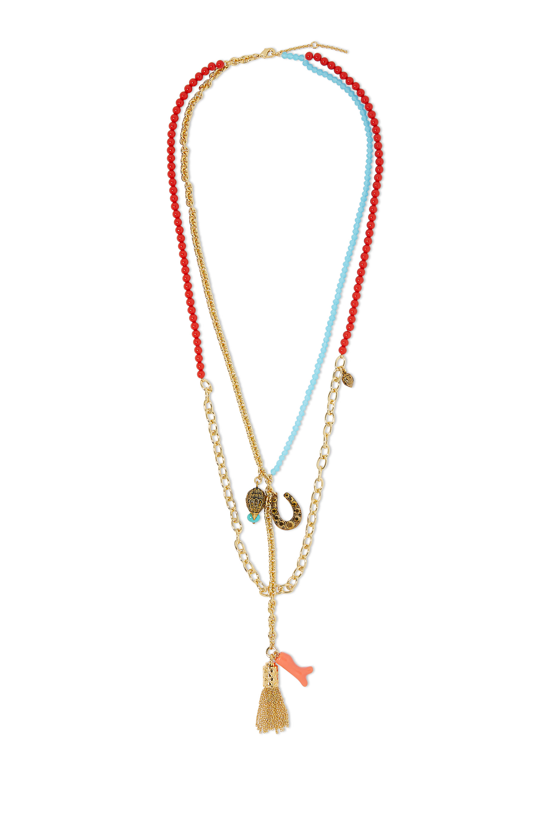 قلادة بحلية طويلة