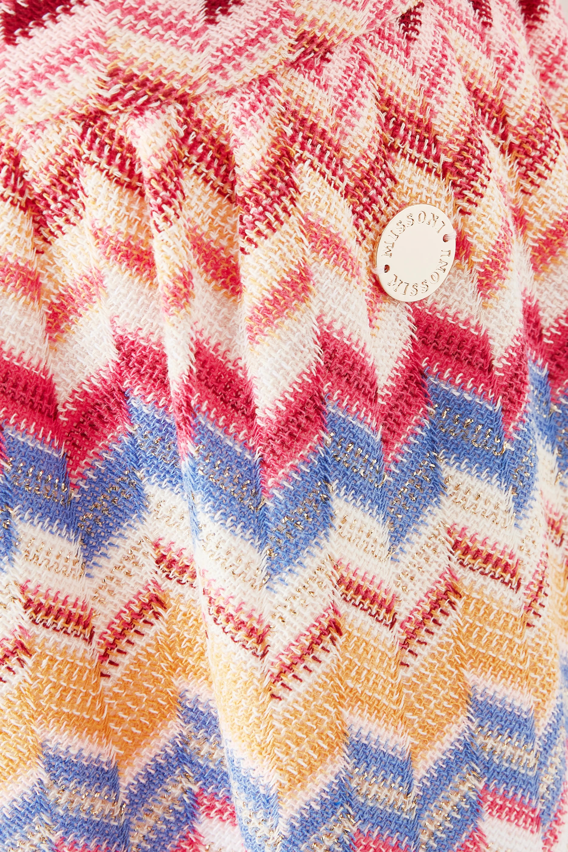 تنورة قصيرة منسوجة بخطوط متعرجة للأطفال