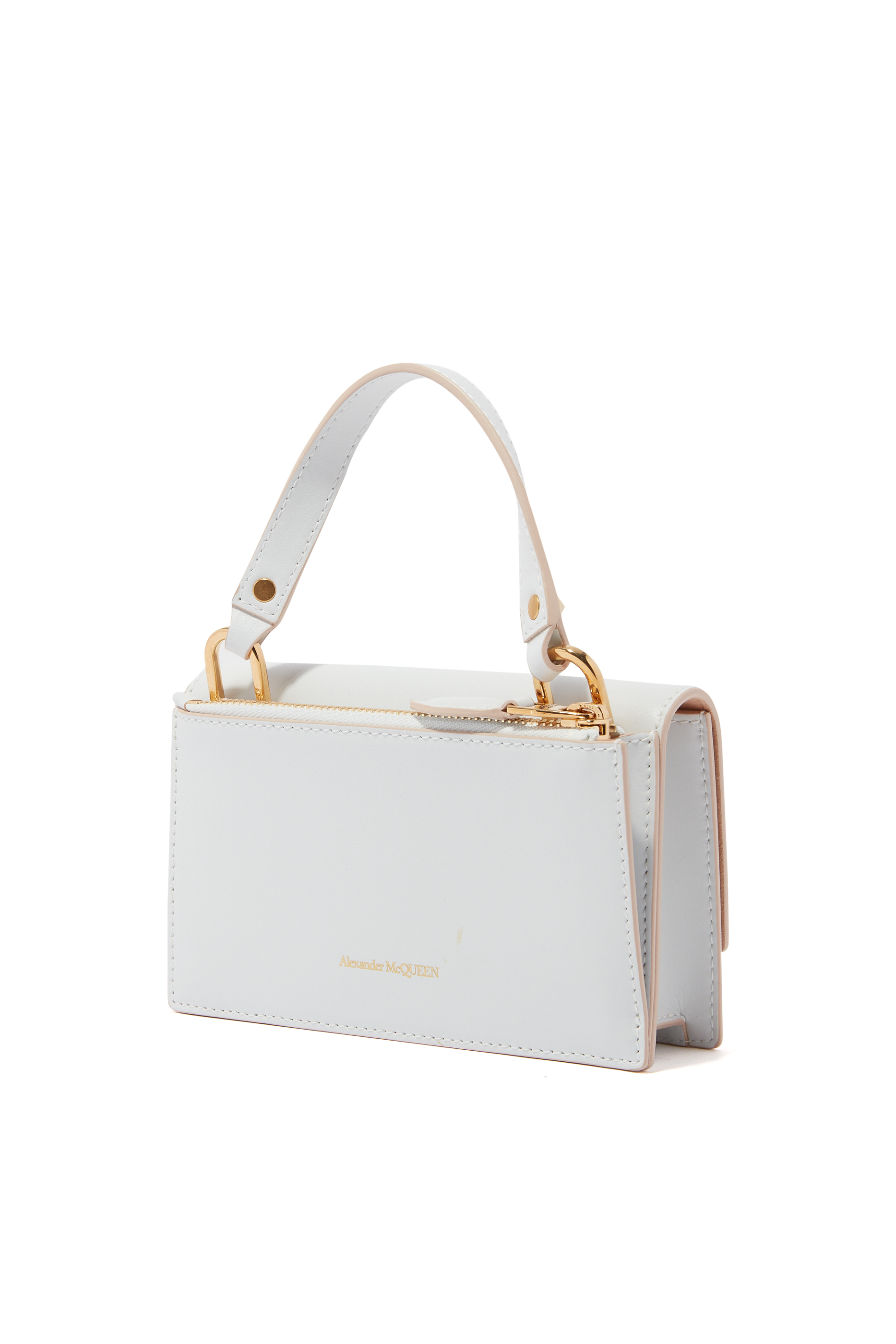 حقيبة ميني بقفل مزين بجمجمة