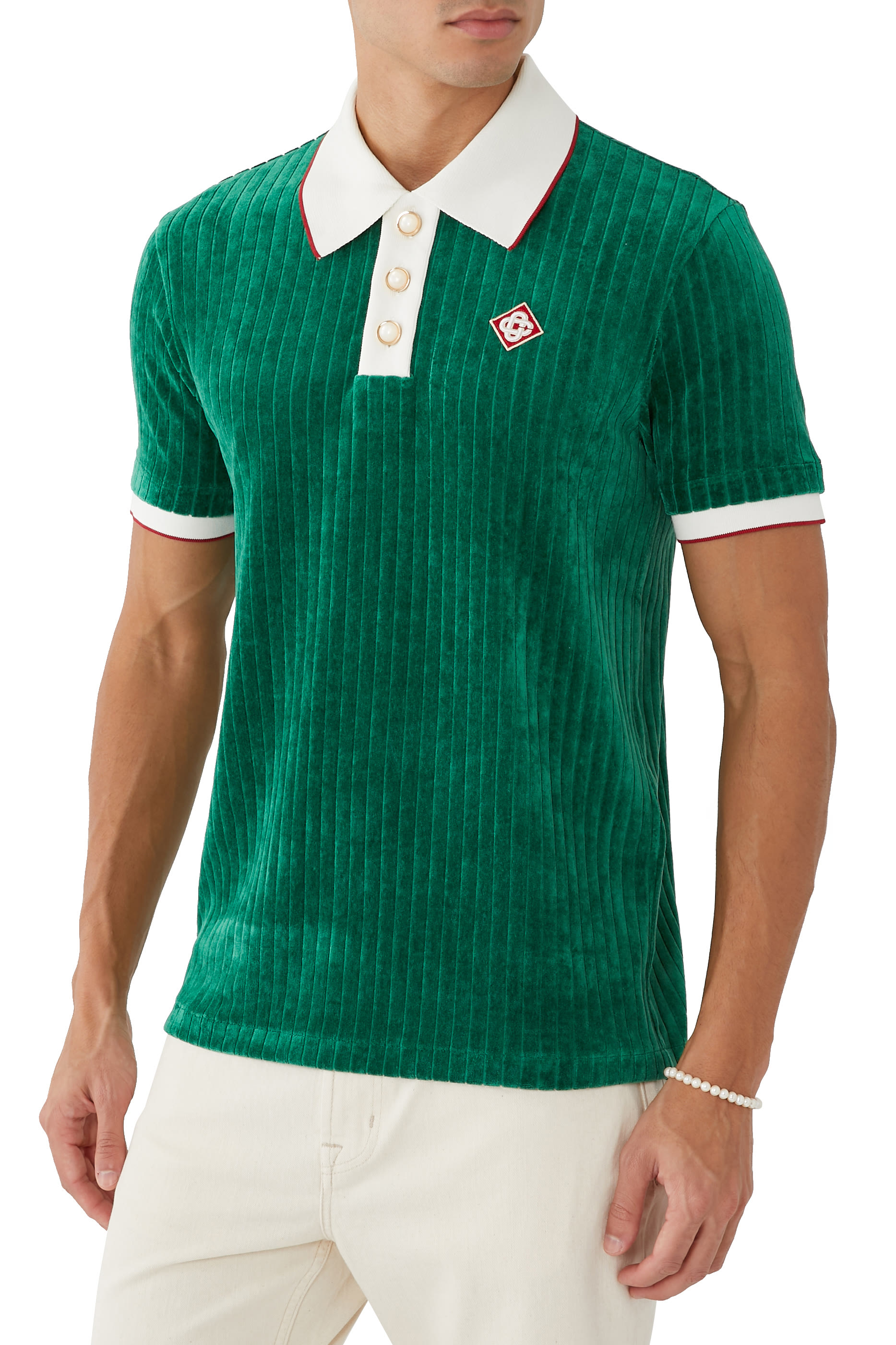 قميص بولو مخمل