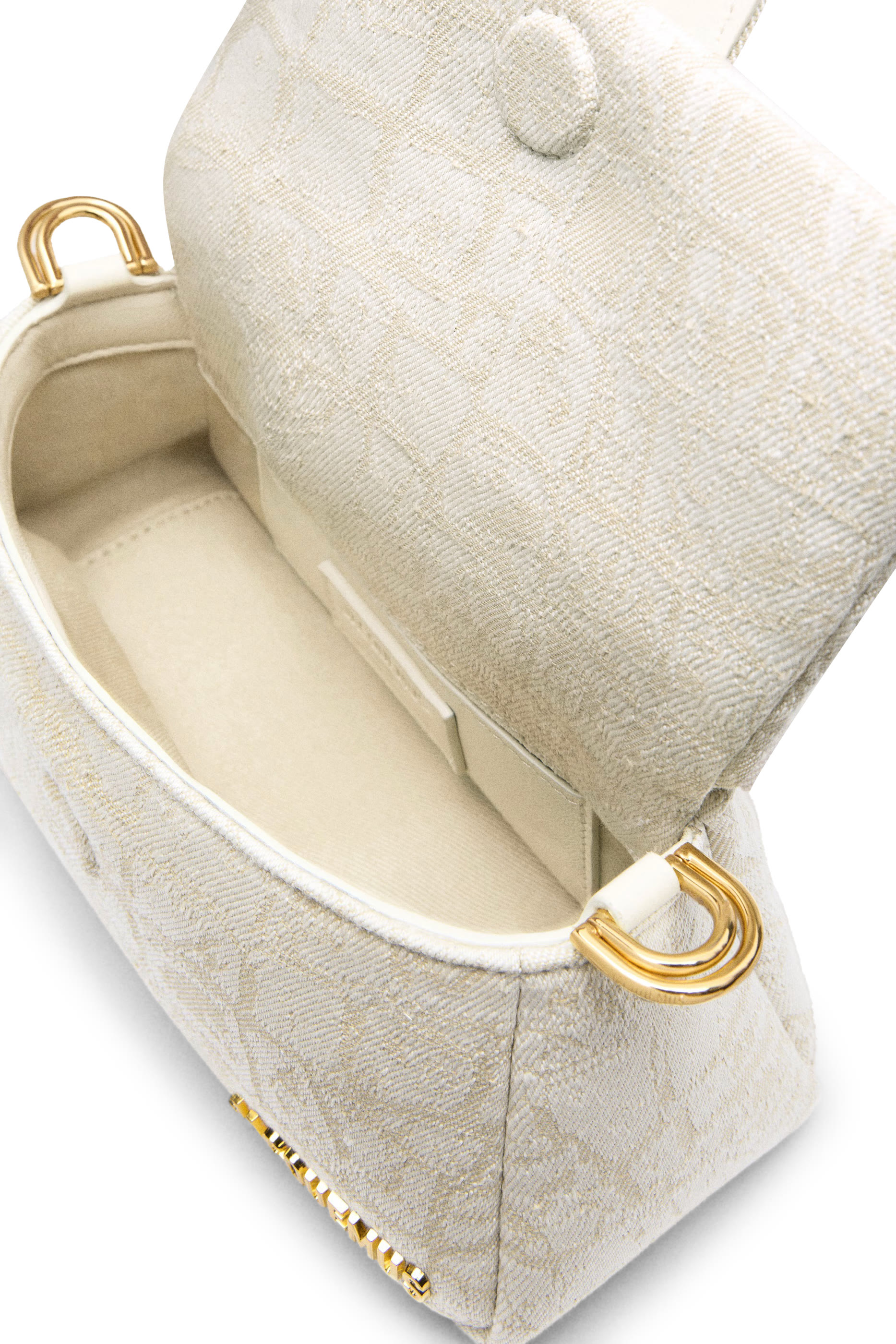 حقيبة لو بوتيت بامبينو جلد بنقشة جلد أفعى