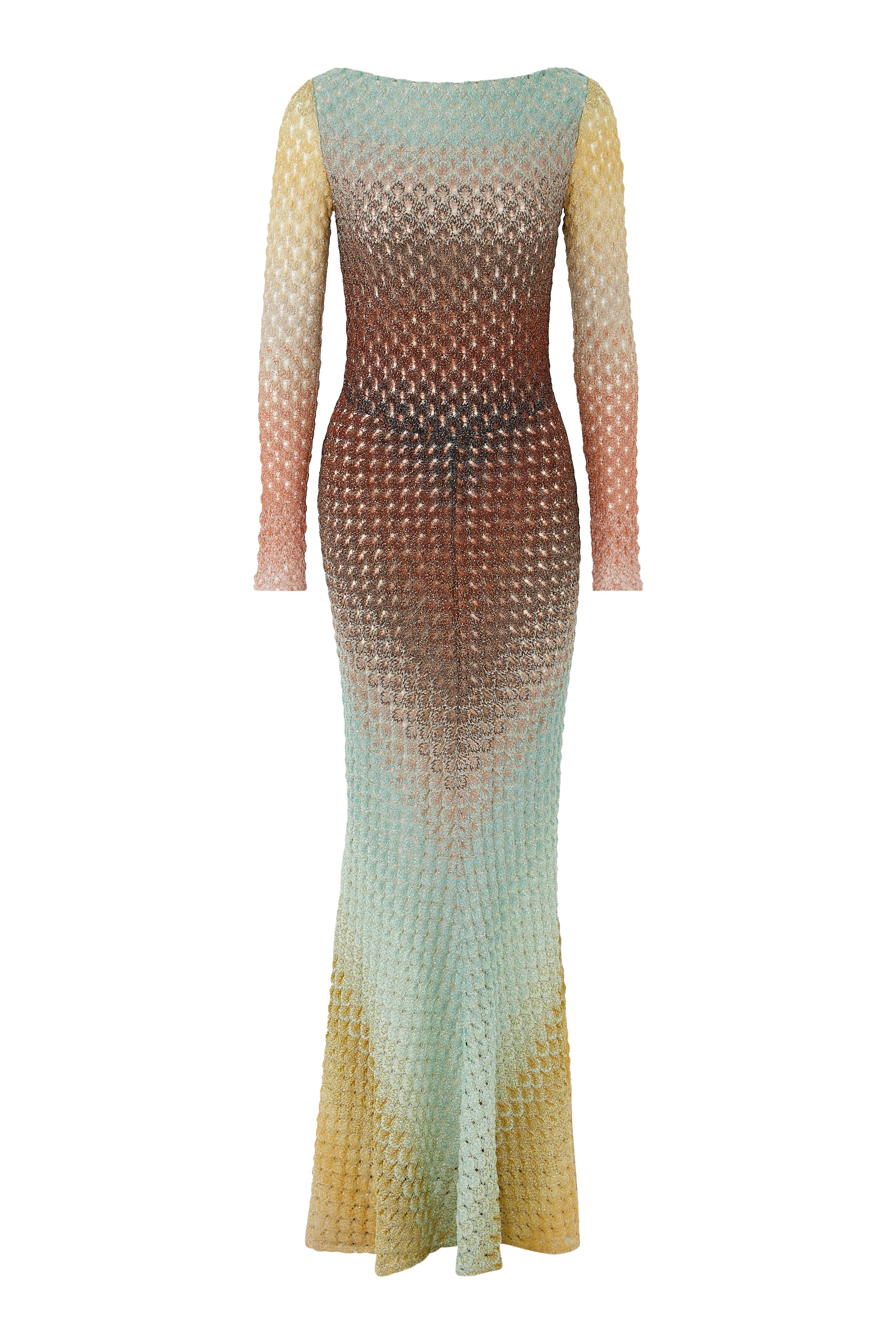 فستان طويل اومبريه متدرج دانتيل راتشيل