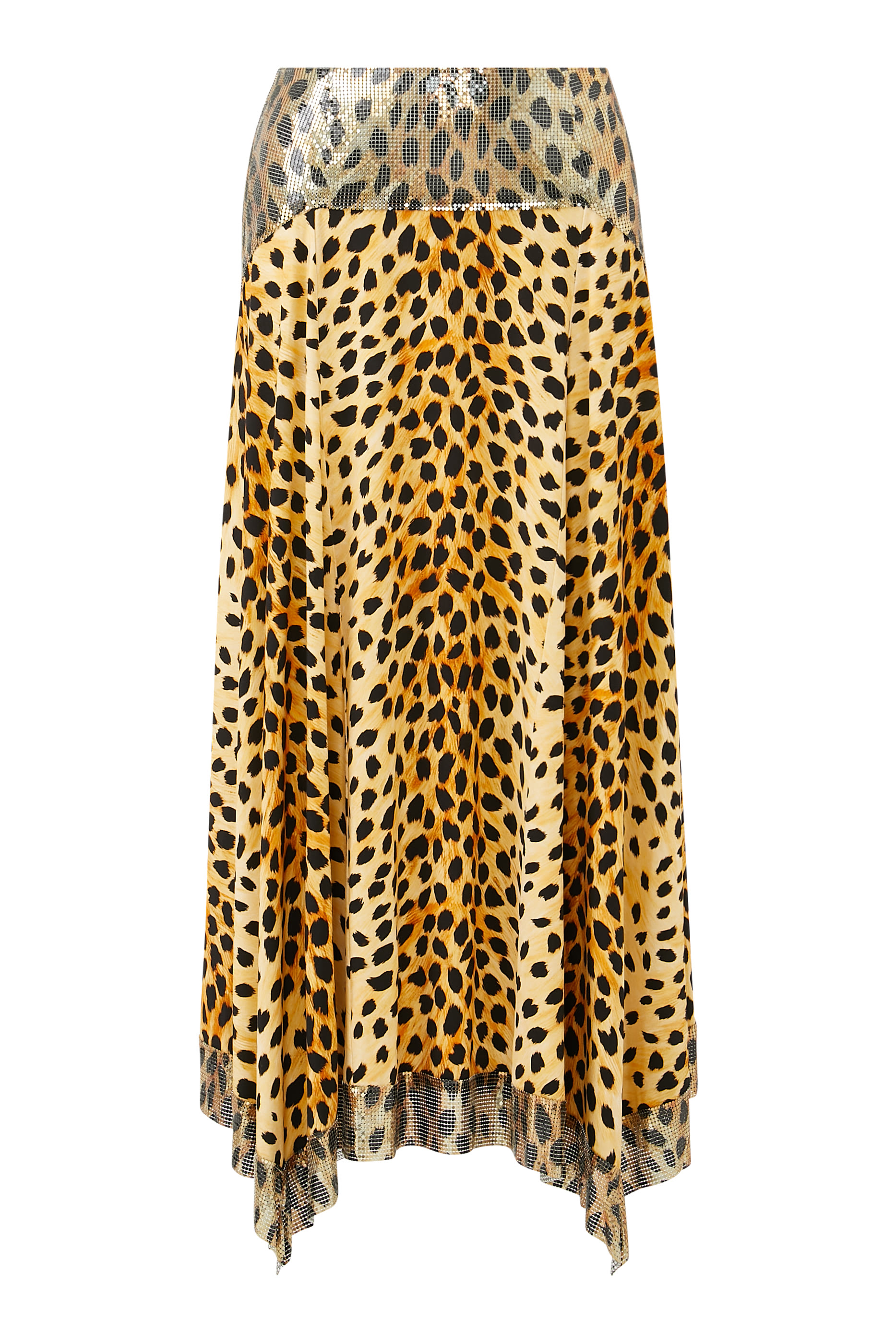 تنورة بنقشة جلد فهد