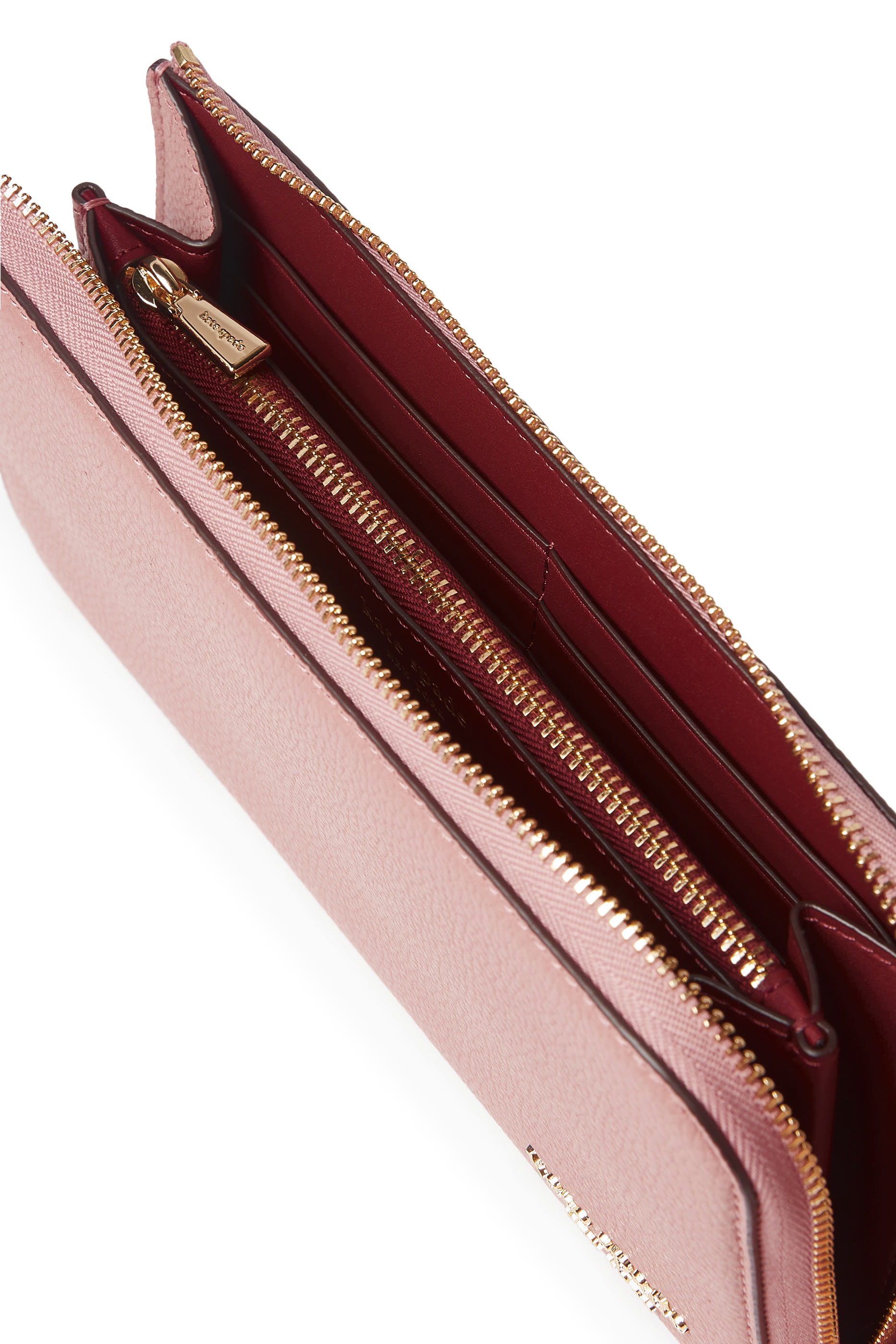 محفظة ديفين بسحاب جلد بارز الملمس