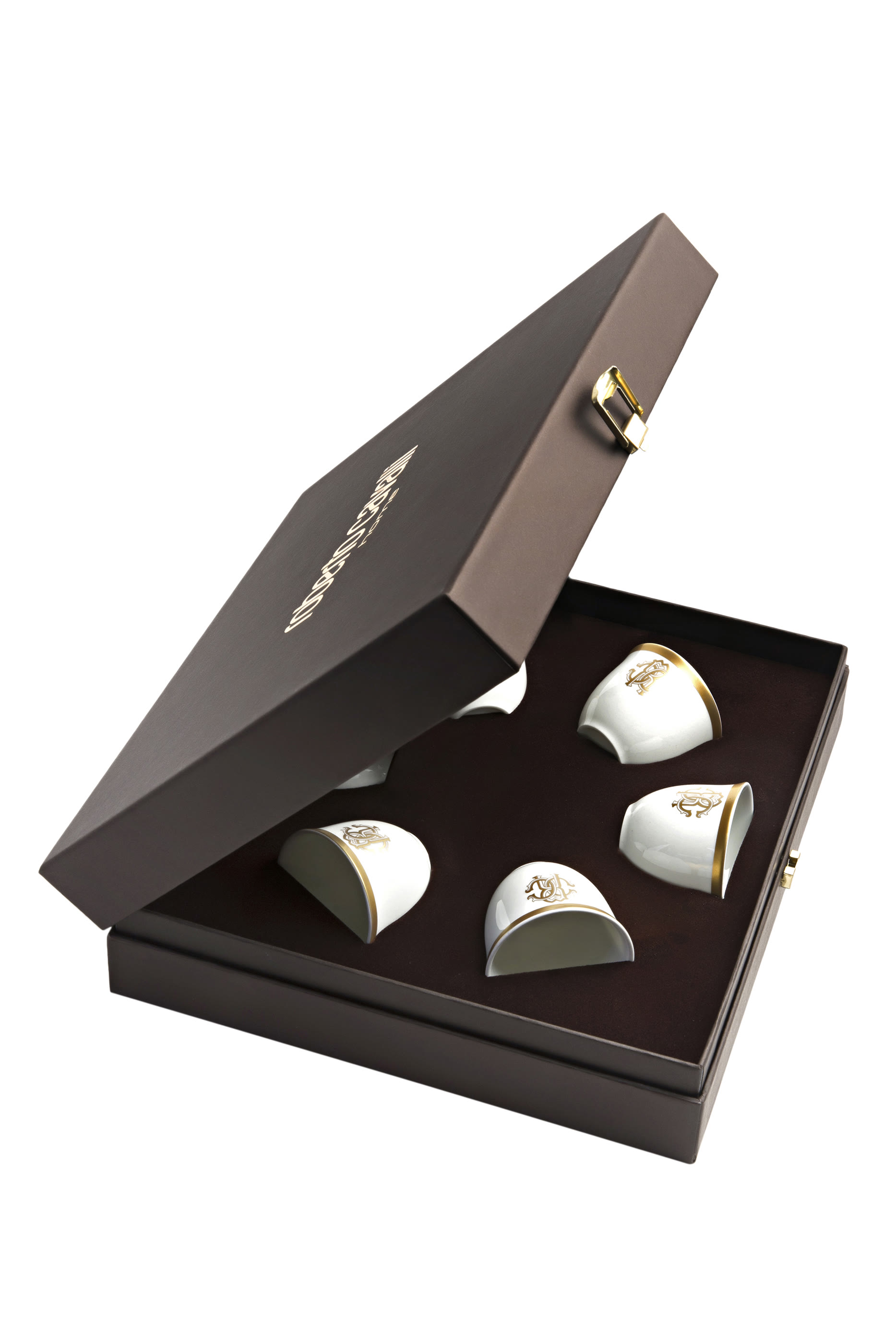 مجموعة أطباق وفناجين عربية سيلك جولد، 6 قطع