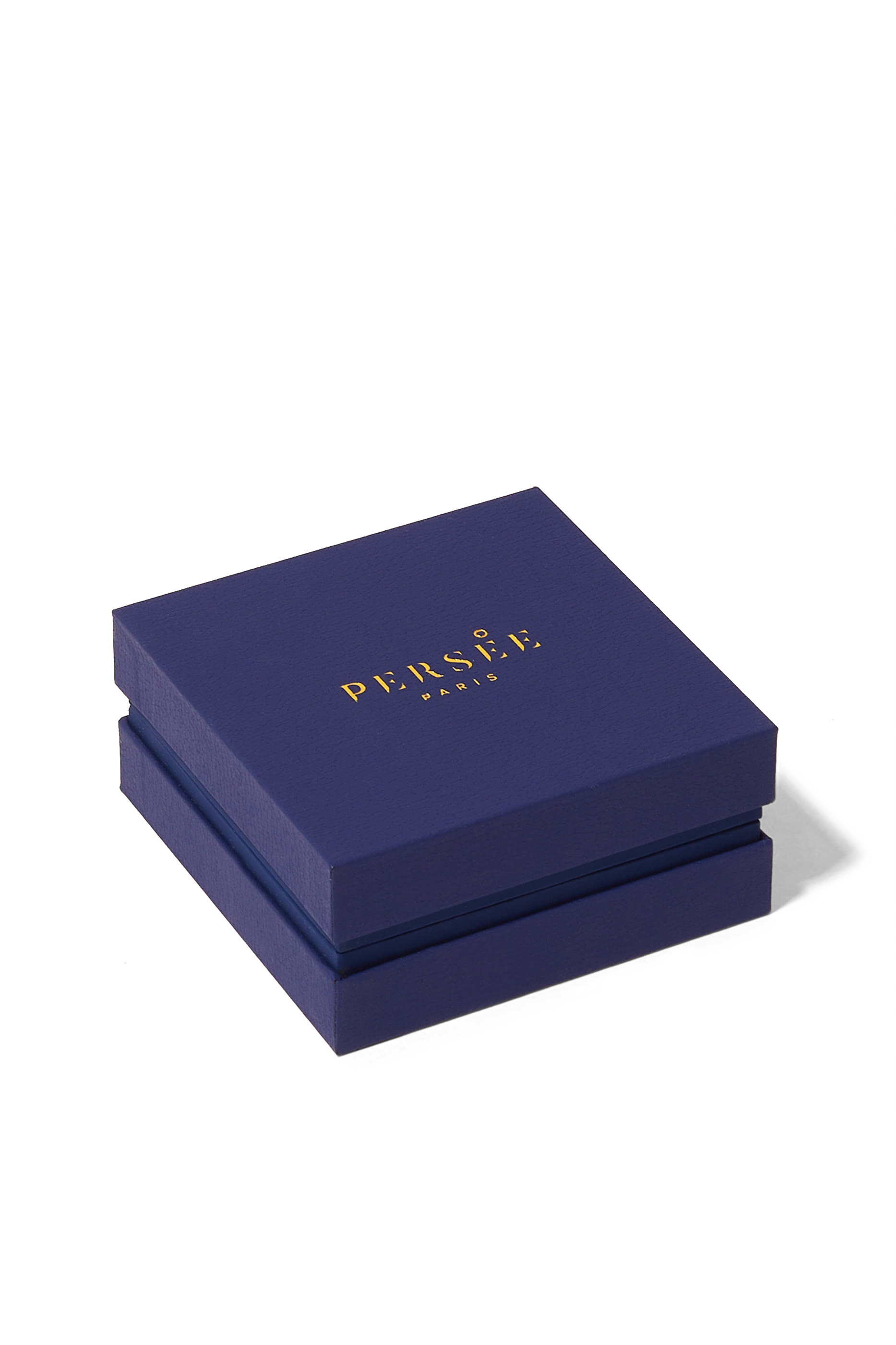 أقراط هاجي صغيرة مرصعة بفيروز منحوت ذهب أصفر عيار 14