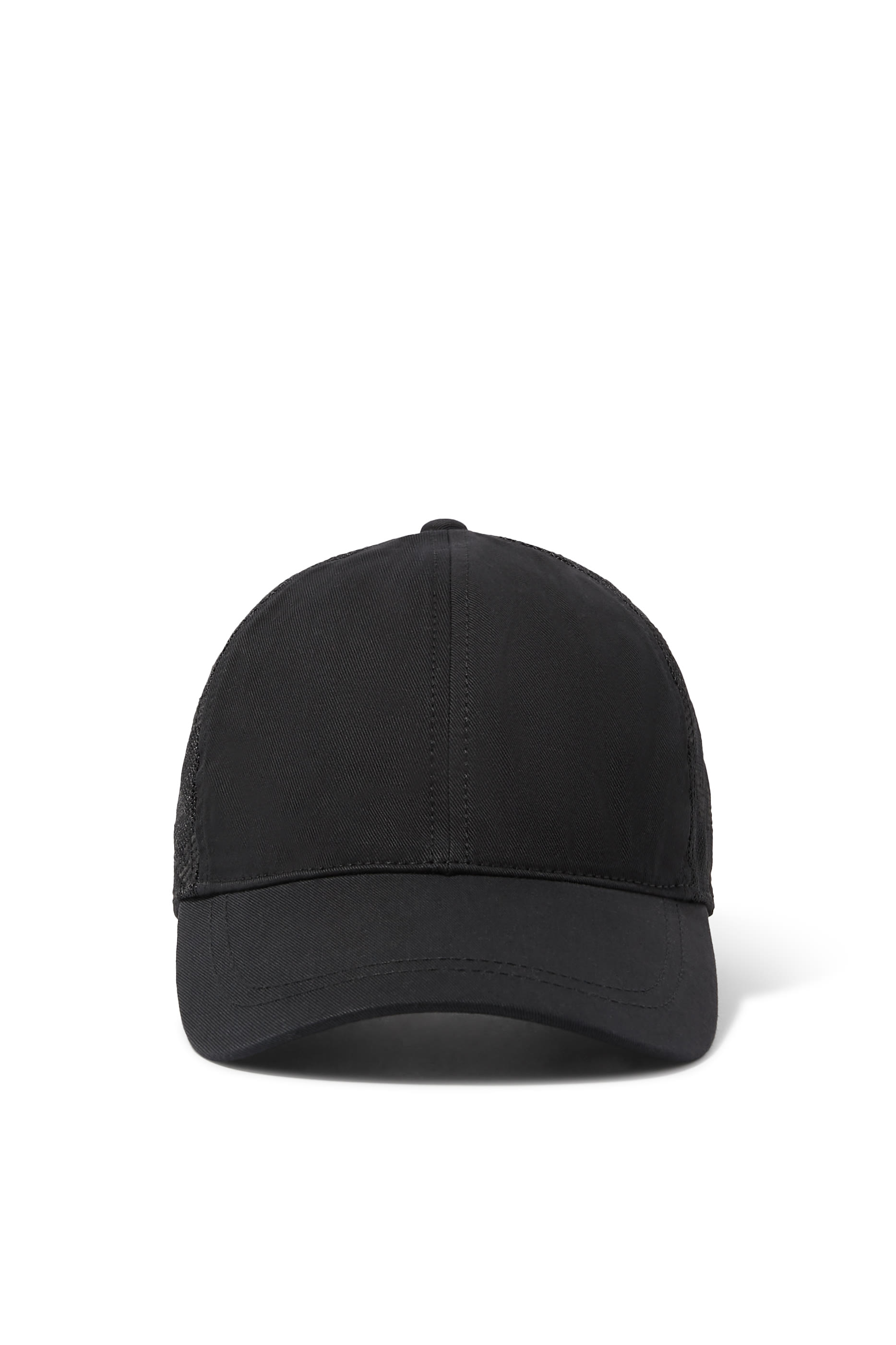 كاب بيسبول بتطريز شعار الماركة بالكامل وظهر شبكي