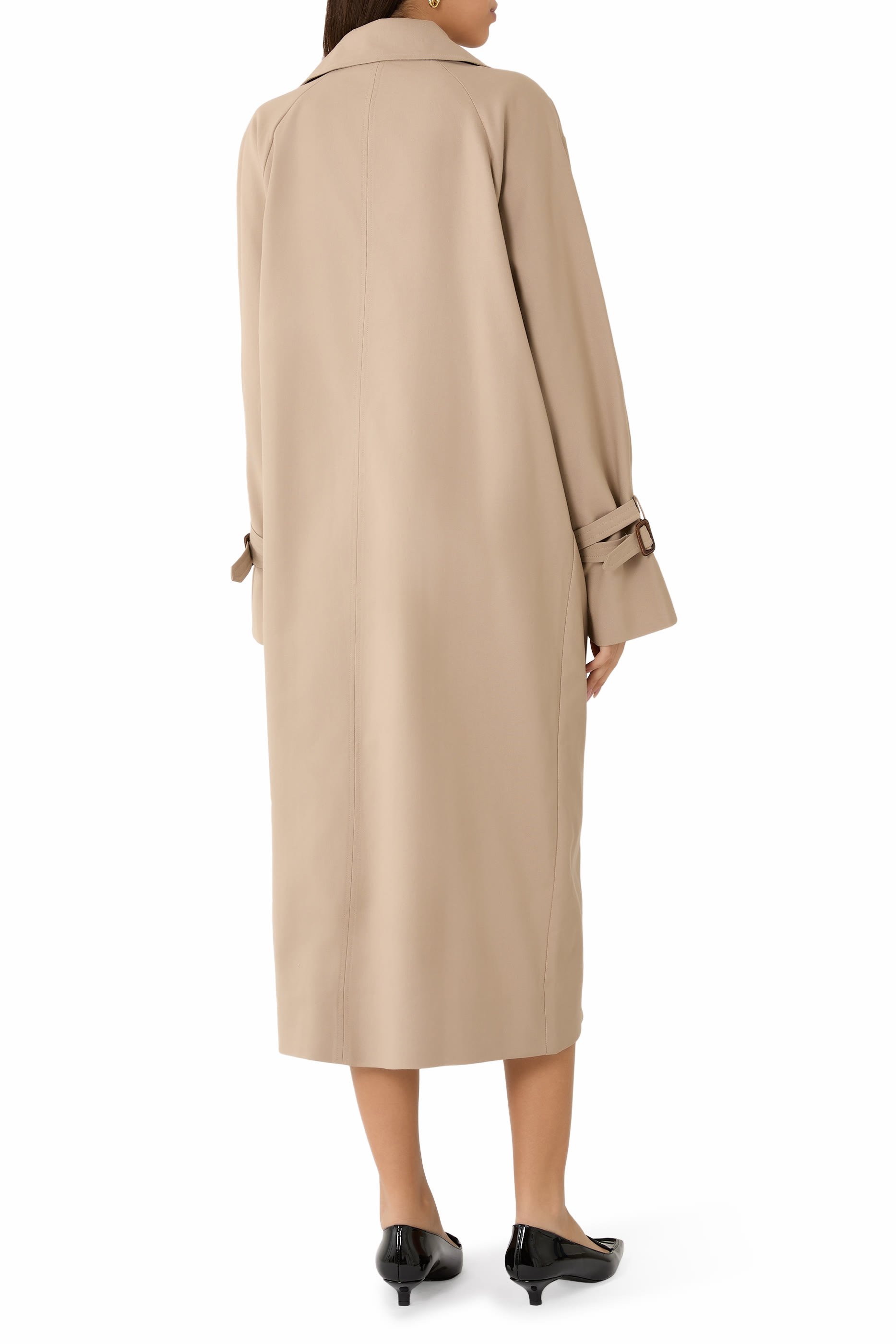 معطف ترينش بشعار الماركة