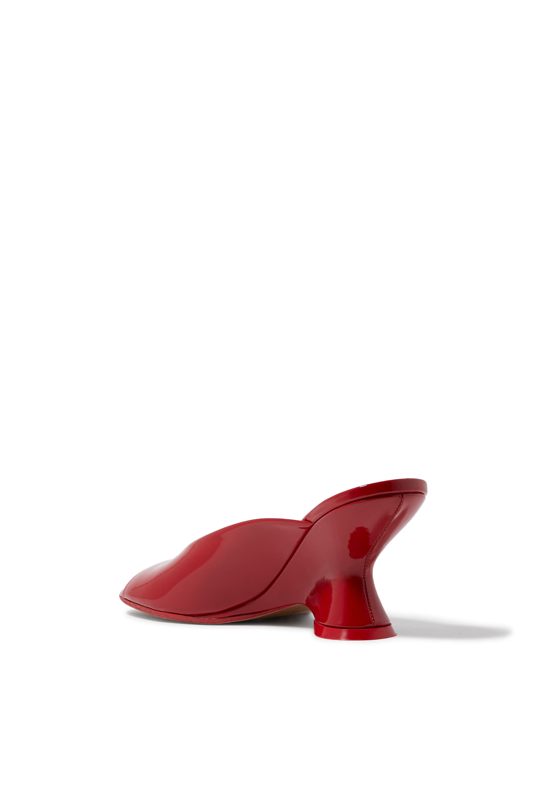 حذاء 75 مفتوح من الخلف بمقدمة مفتوحة جلد