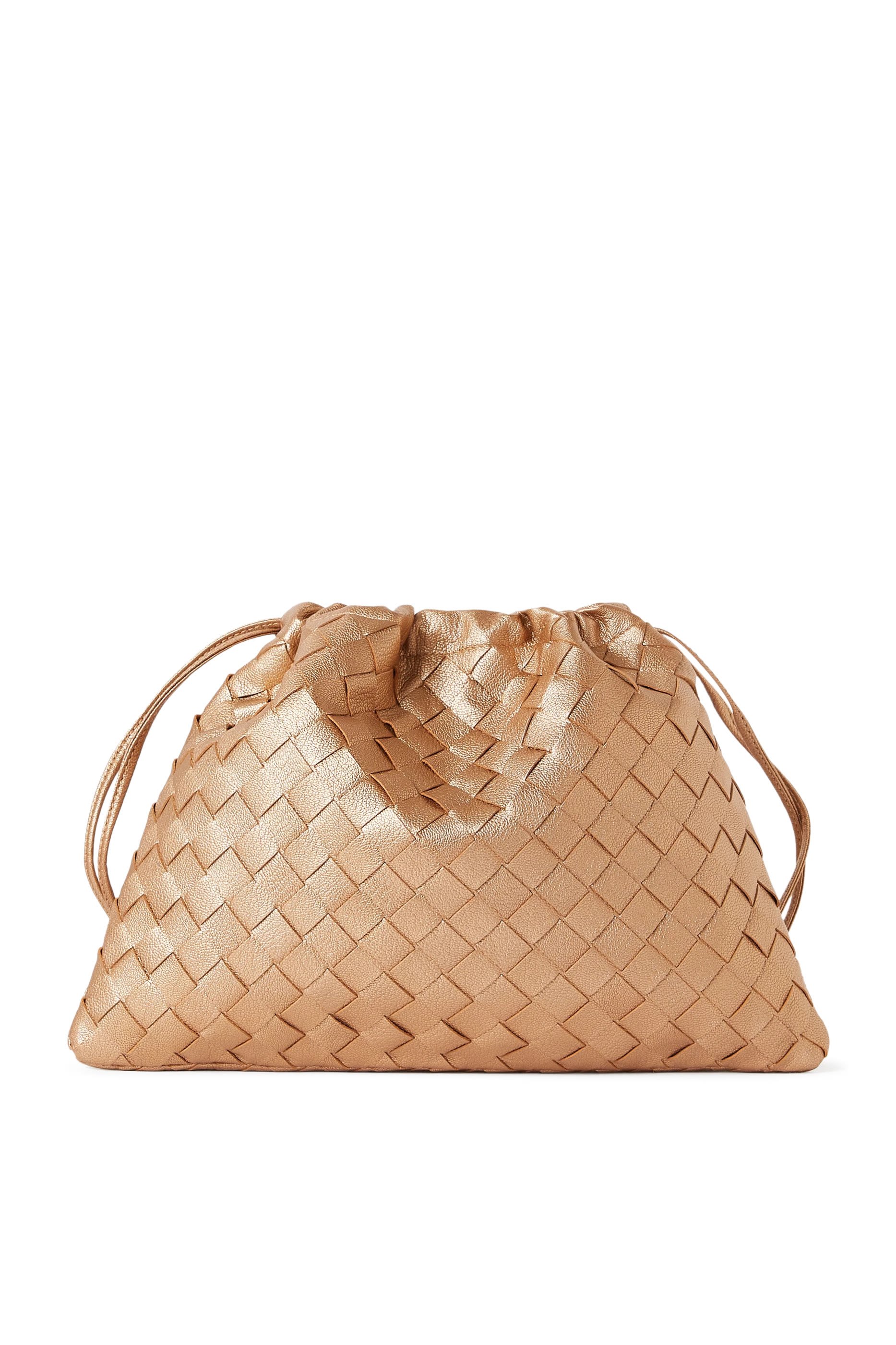 حقيبة جلد عجل مجدول 