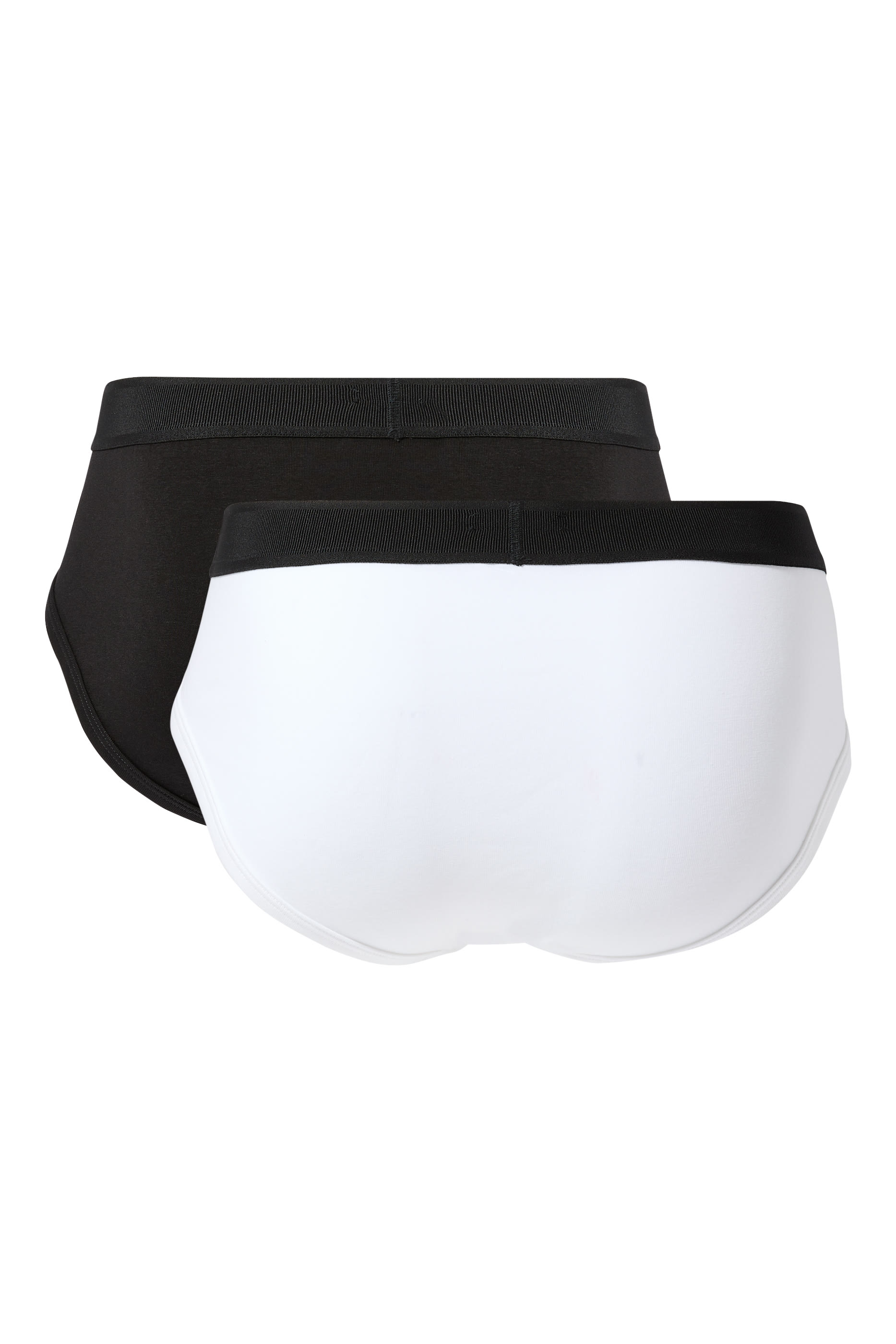 طقم سروال داخلي قطن مطاطي جيرسيه، قطعتين