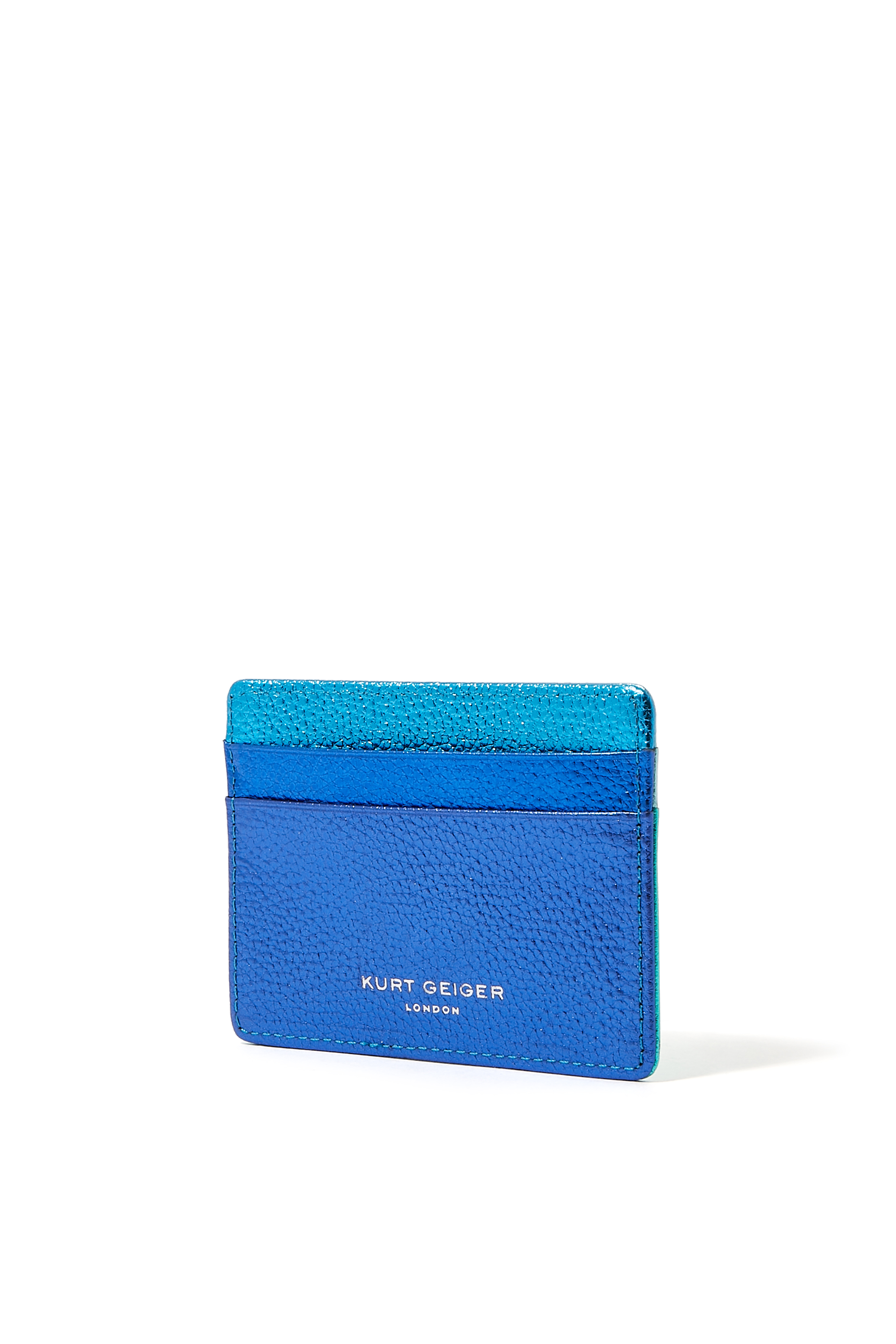 حافظة بطاقات جلد لامع