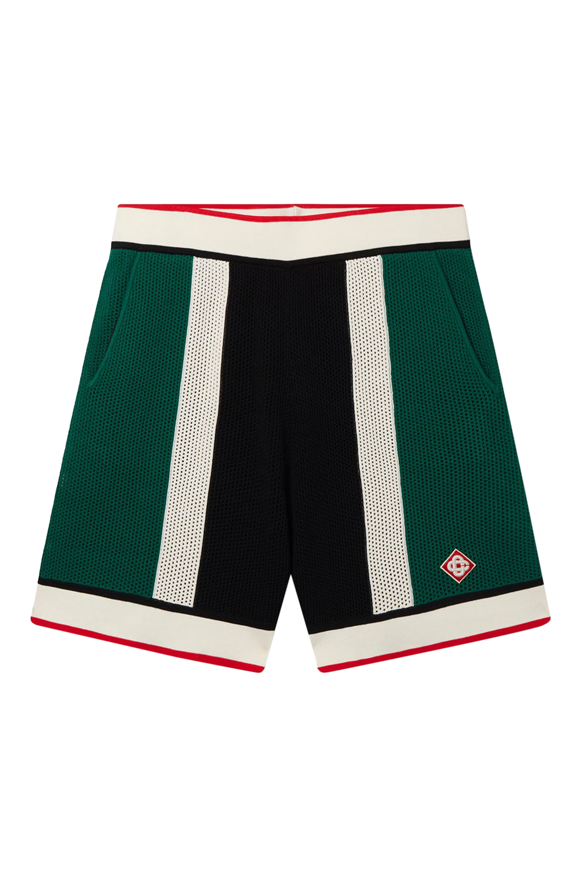 شورت مخطط قماش شبكي