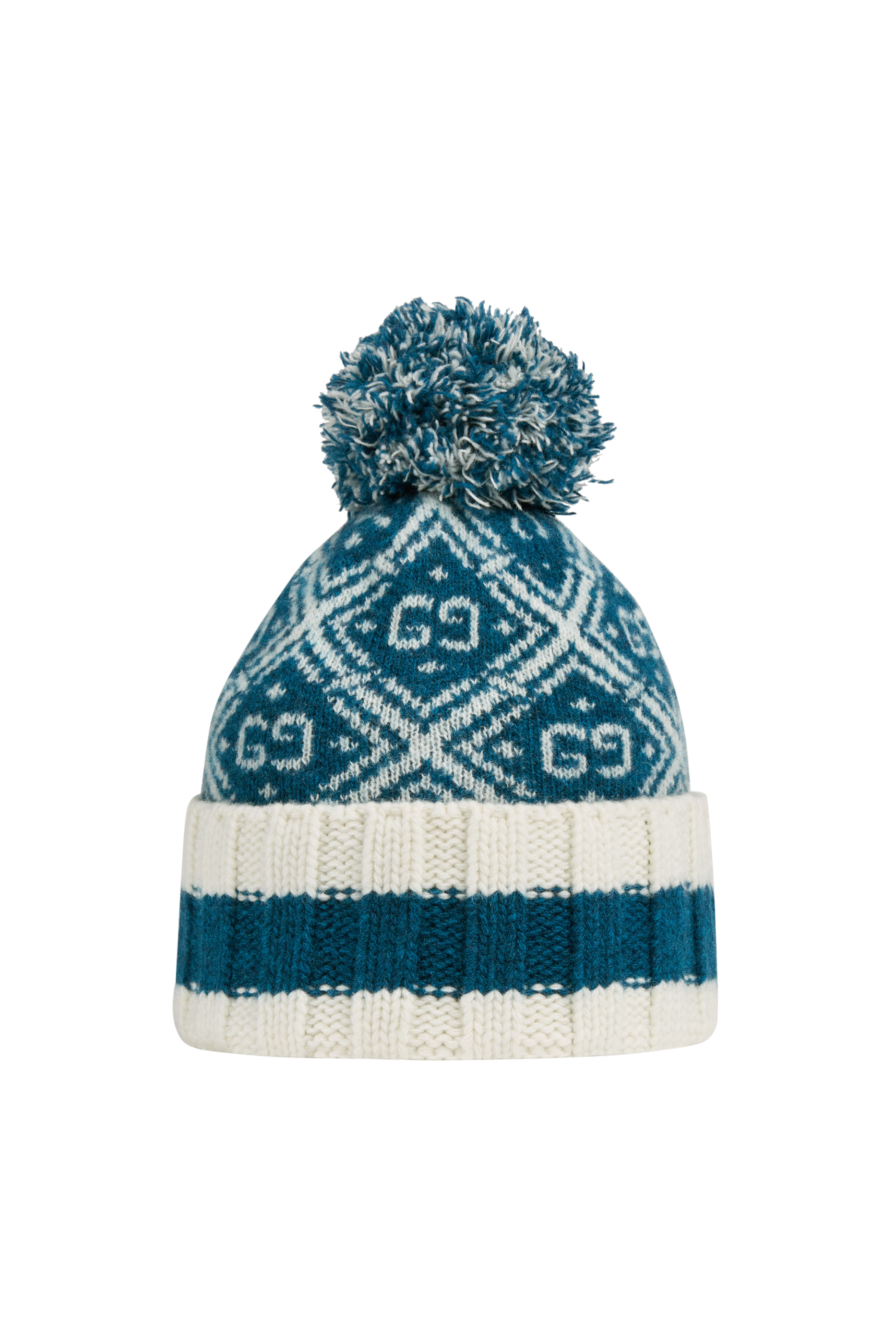 قبعة صوف بنقشة حرفي GG