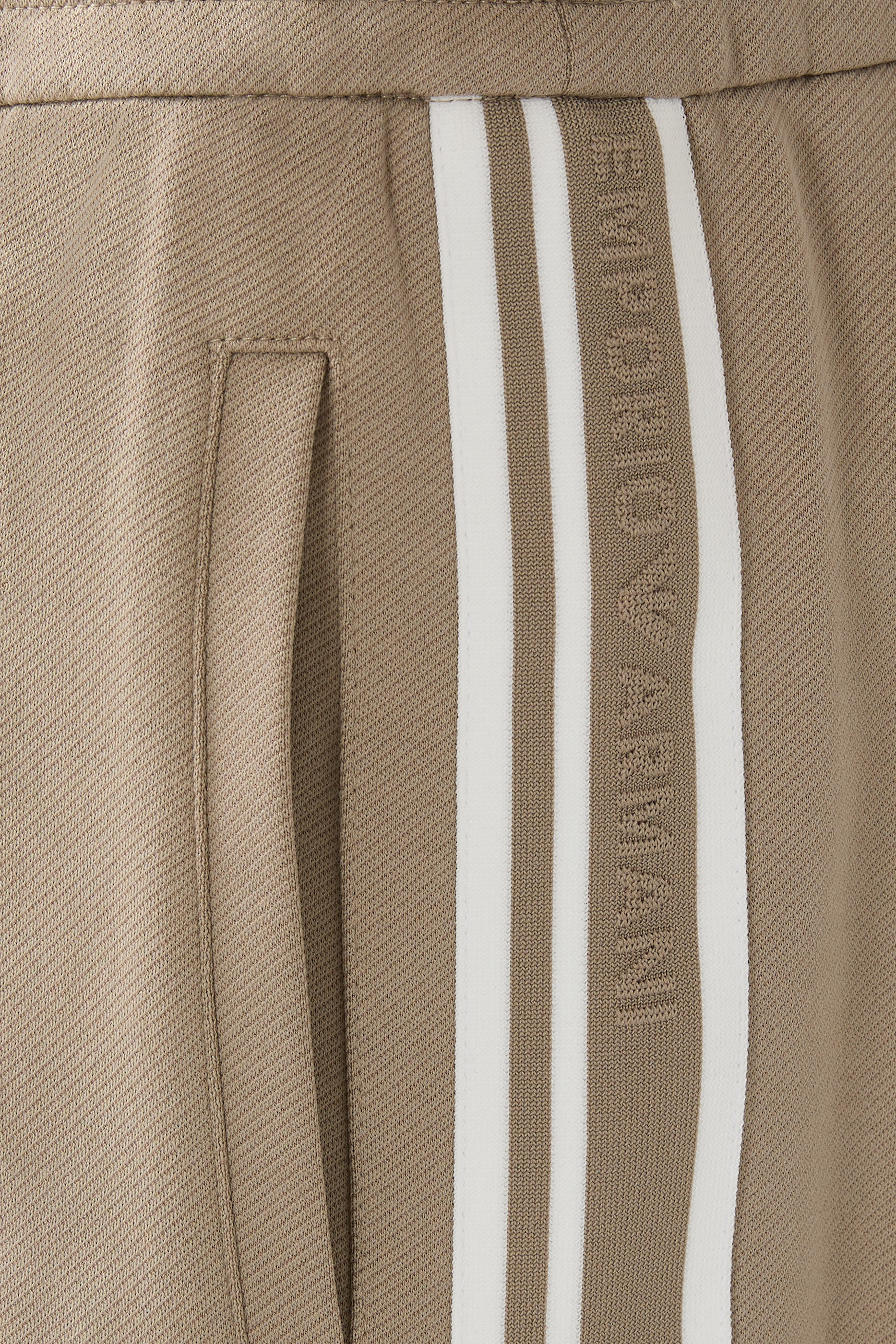 بنطال بشريط شعار الماركة جيرسيه مزدوج