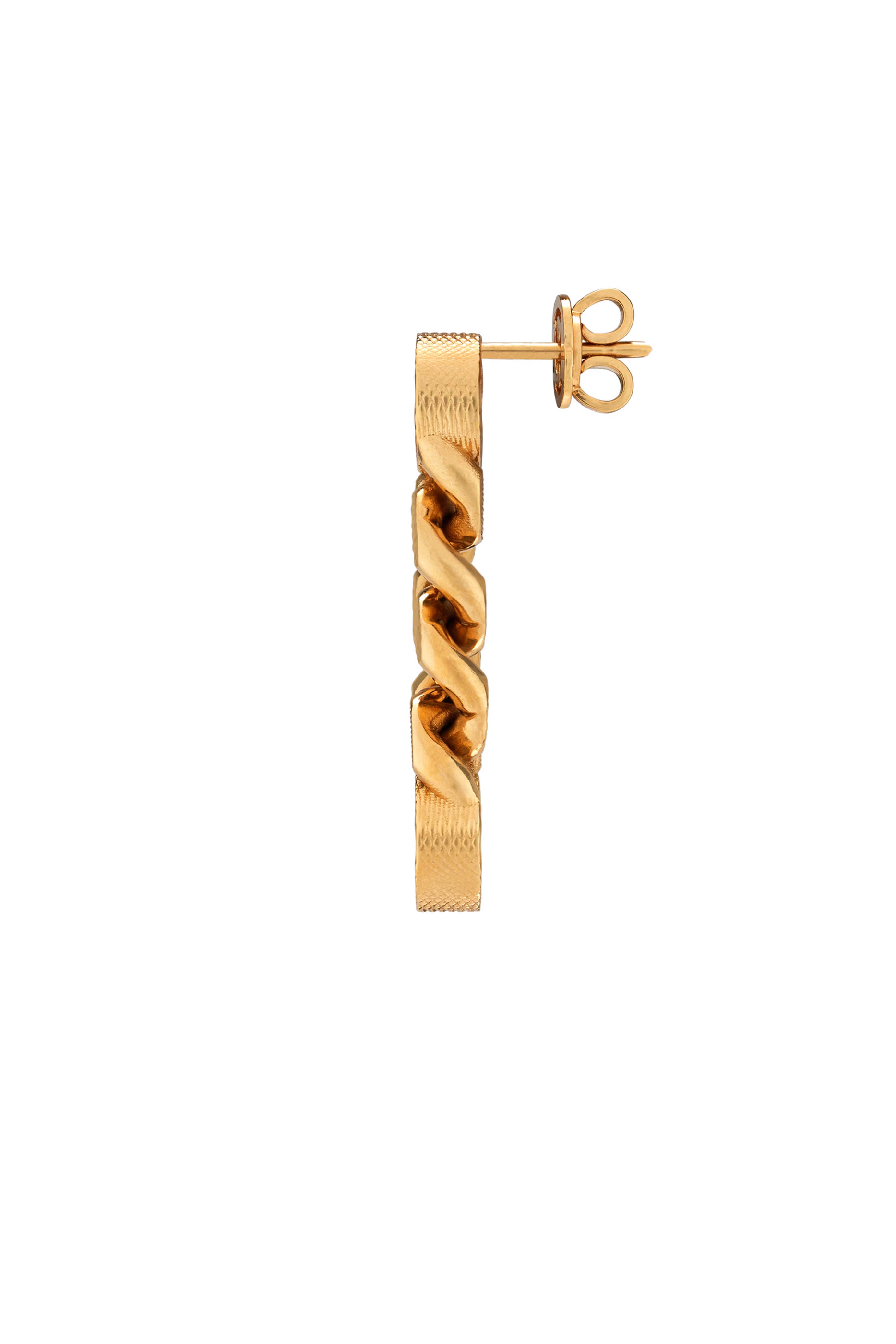 أقراط غورميت بشعار الماركة بتصميم متداخل