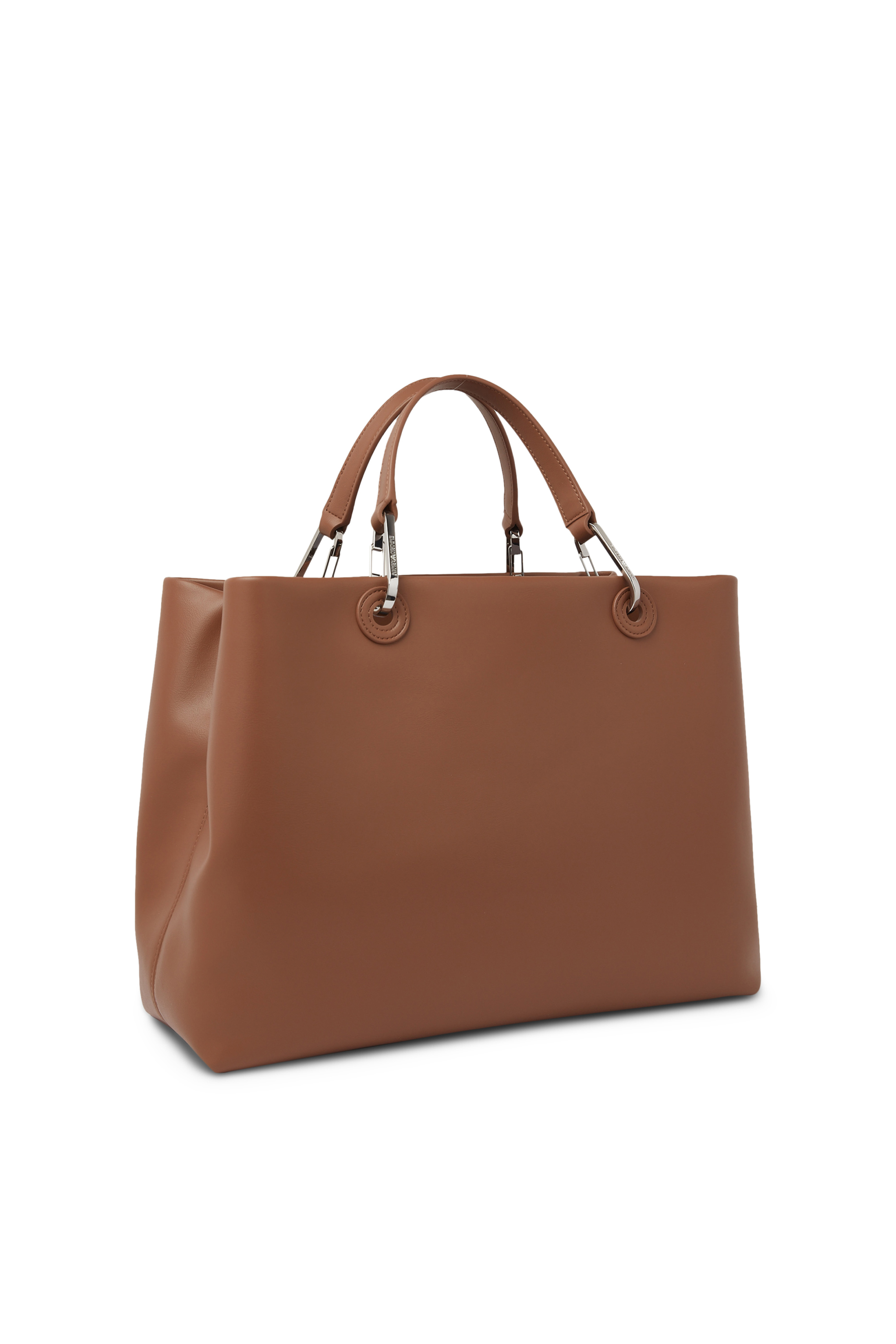 حقيبة يد كبيرة بشعار الماركة