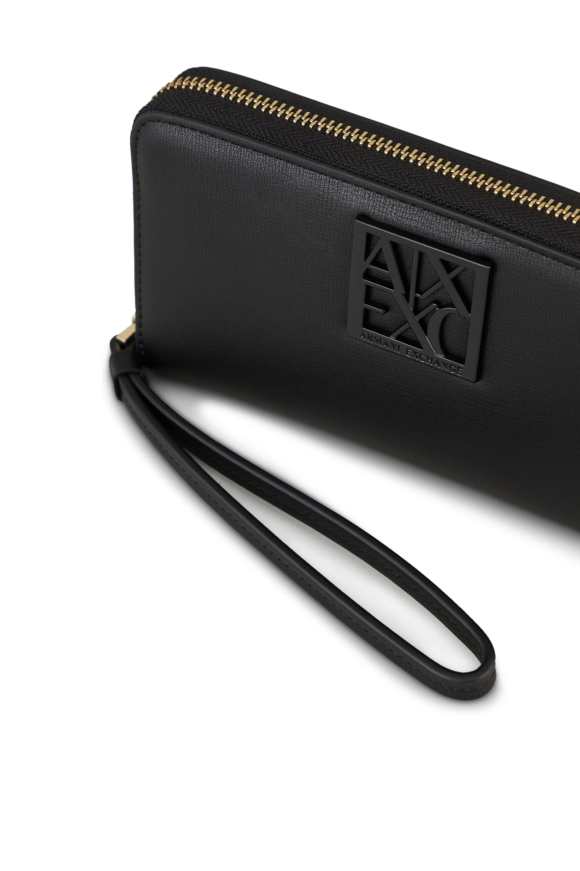 محفظة بسحاب وشعار الماركة