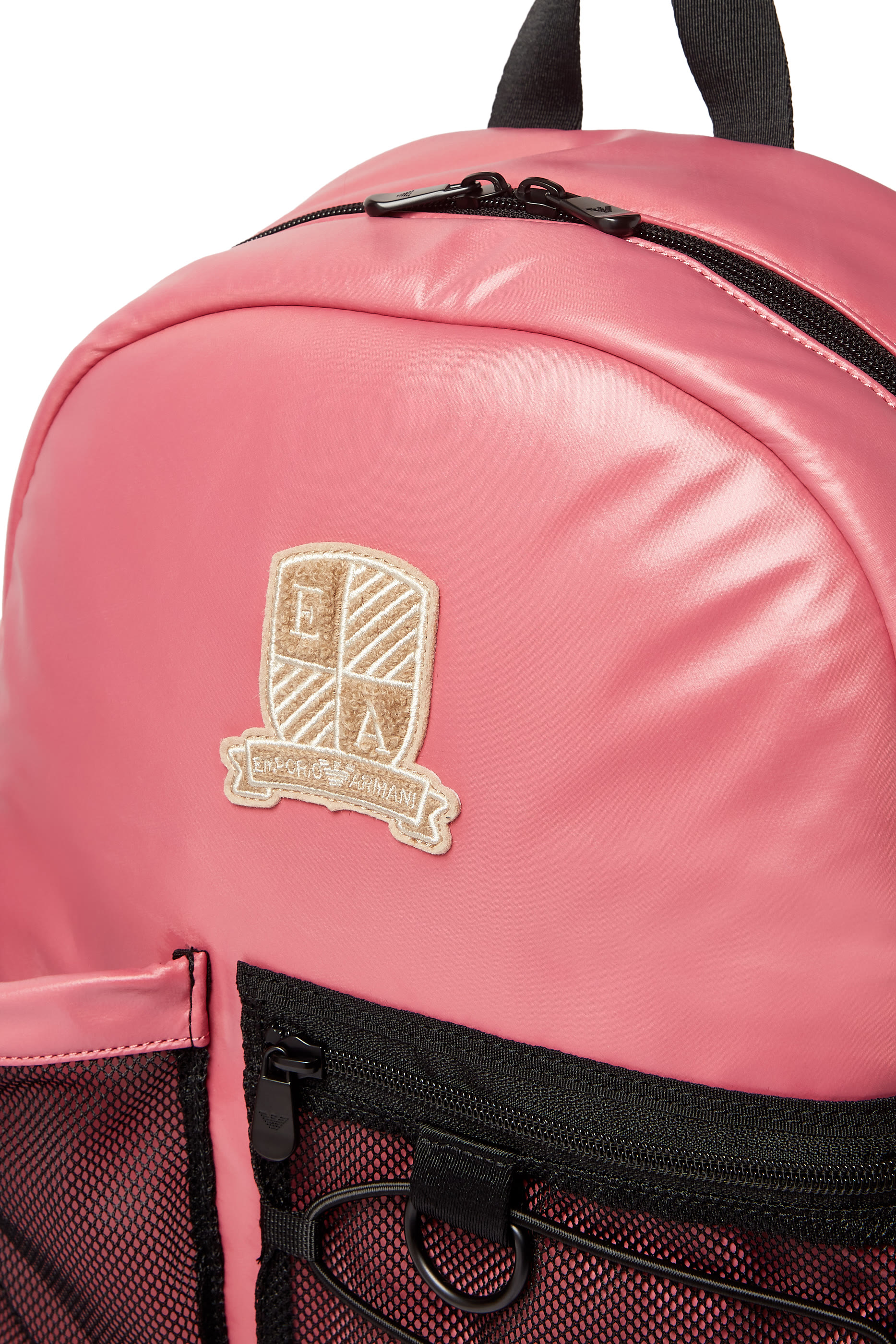 حقيبة ظهر نايلون بشعار الماركة للأطفال