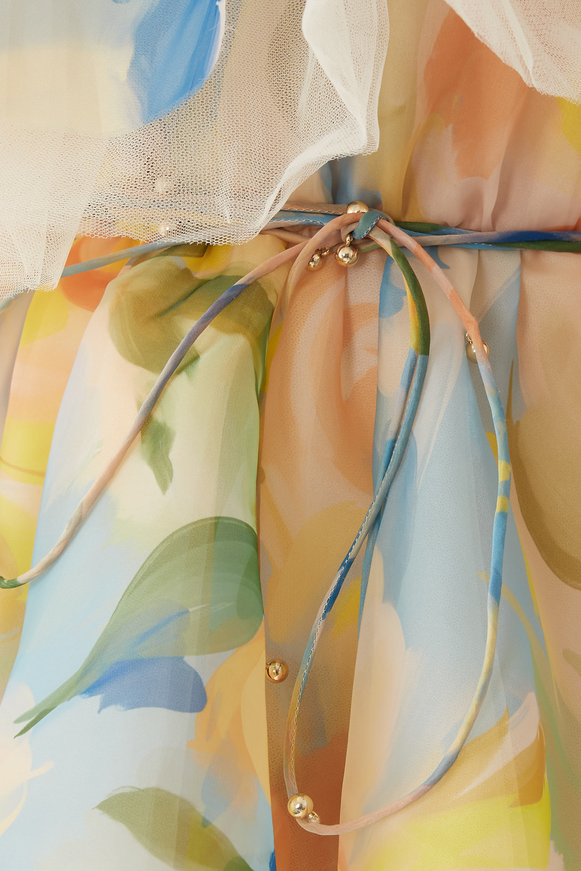 فستان بالوما كشكش بكتف مكشوف