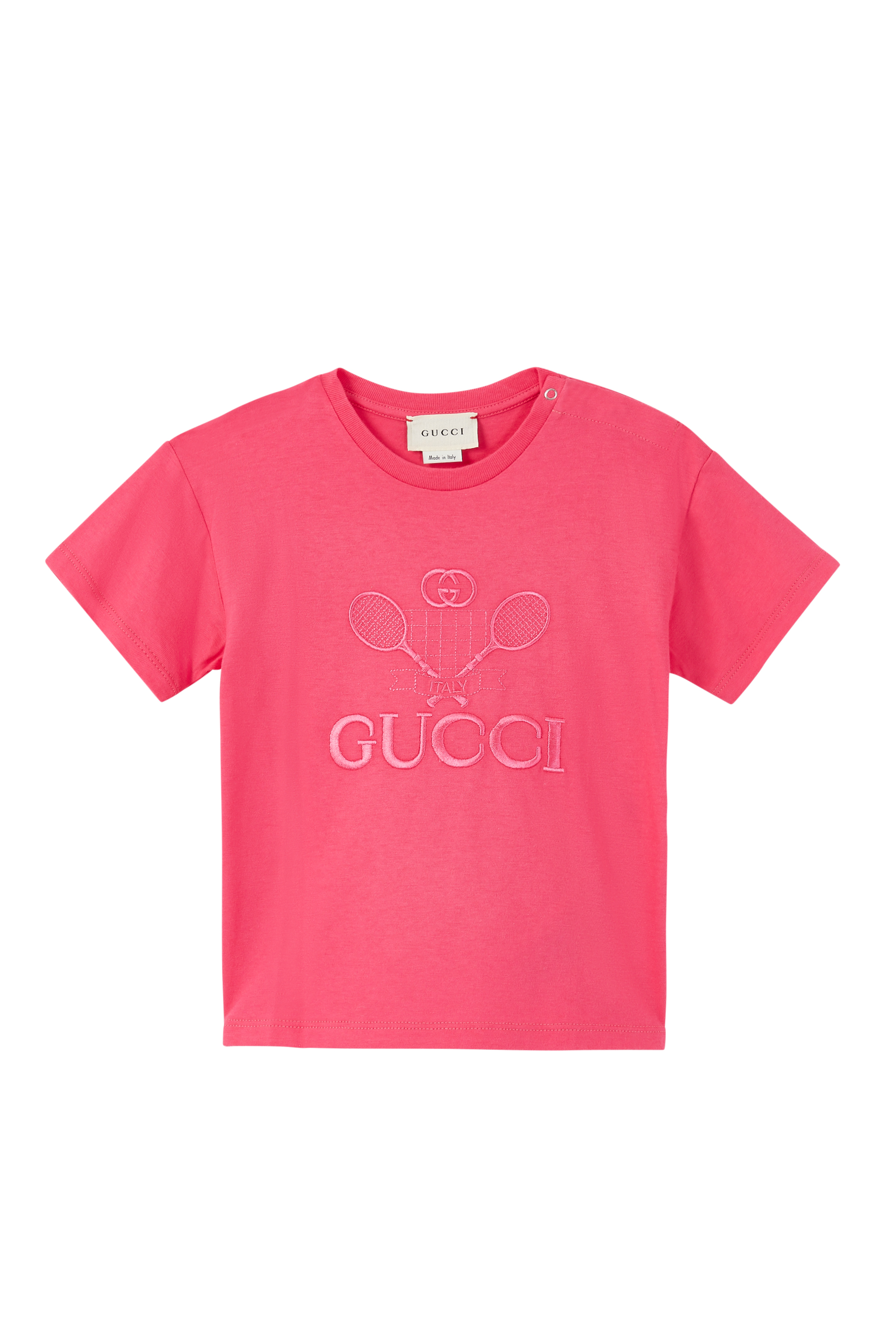 تي شيرت بشعار الماركة وطبعة تنس