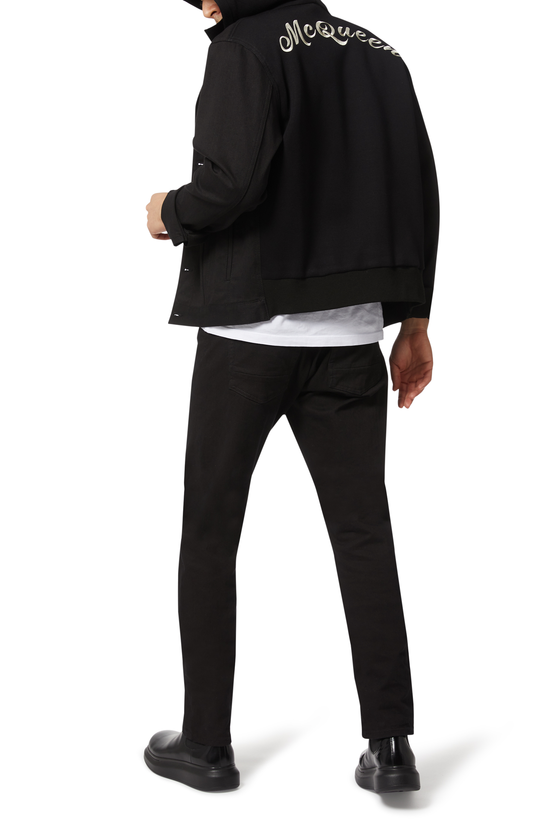 جاكيت دينم بغطاء رأس