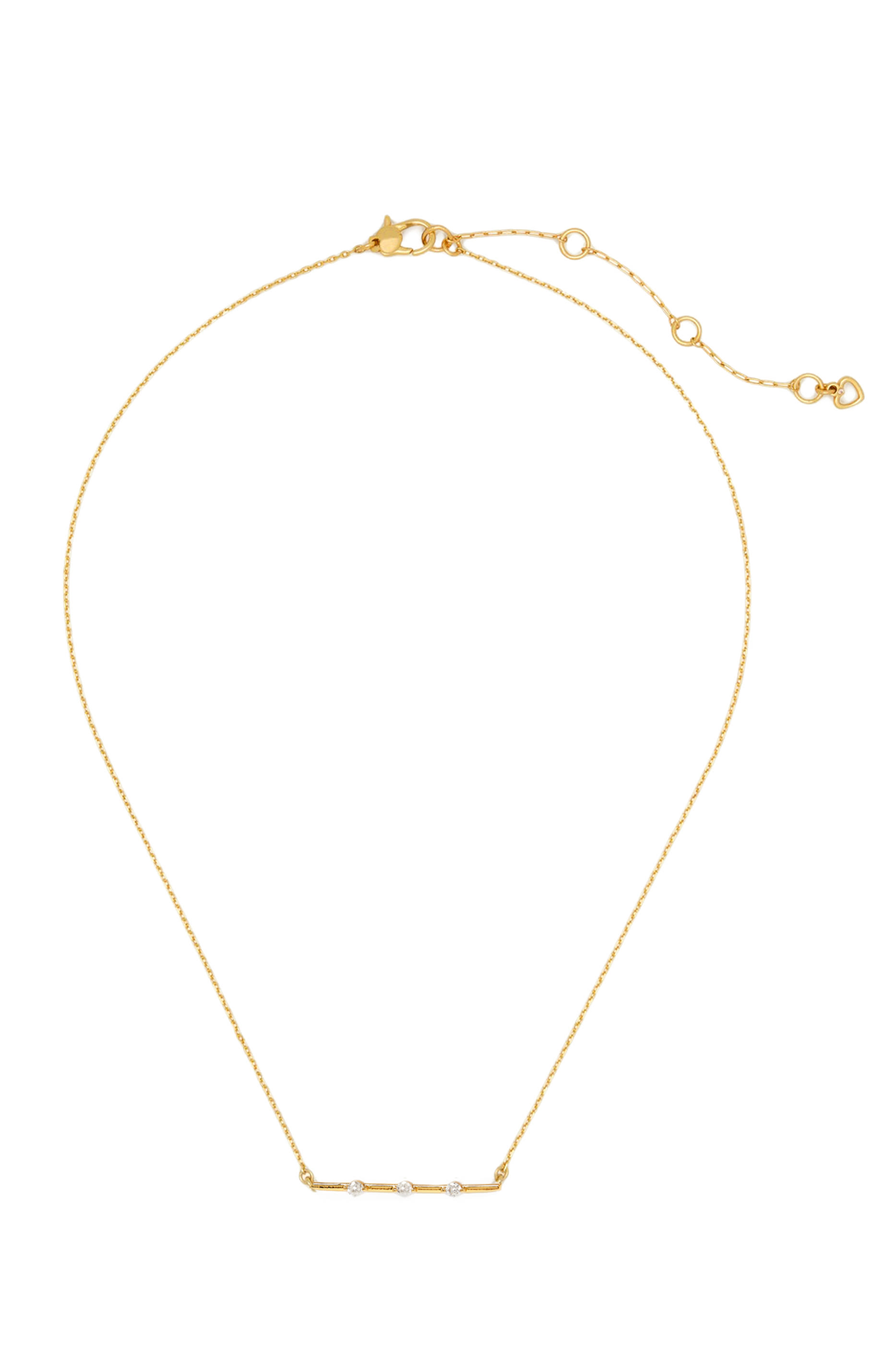 قلادة هينت اوف شيمر بدلاية مرصعة بأحجار زركونيا، معدن مطلي