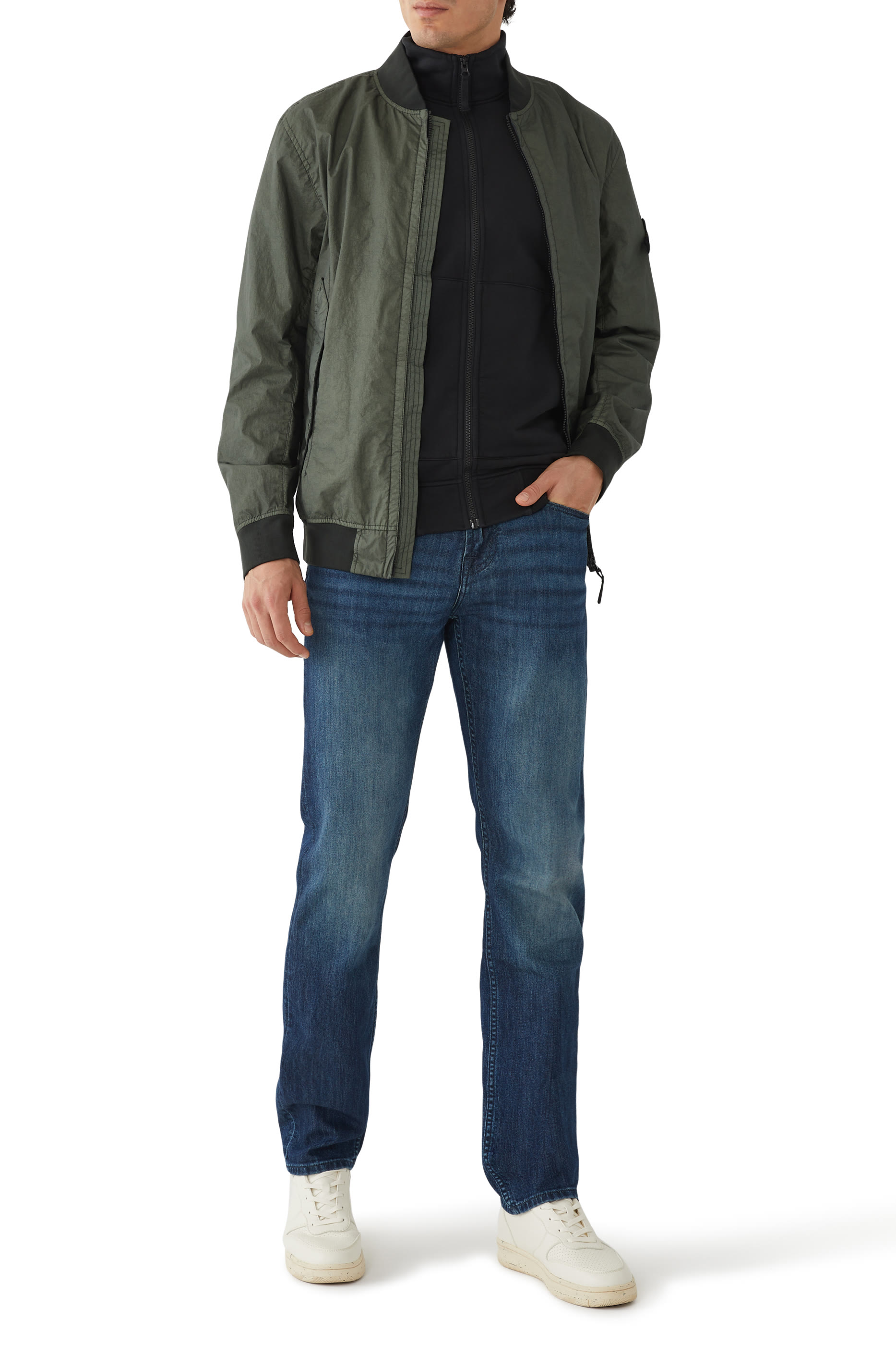 جاكيت بومبر ريبس مجعد