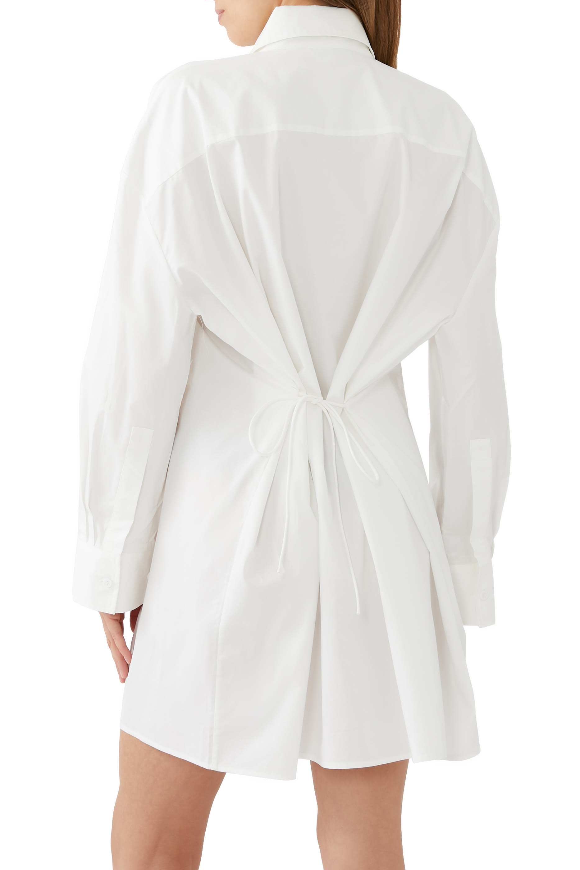 فستان بتصميم قميص بقصة واسعة قطن