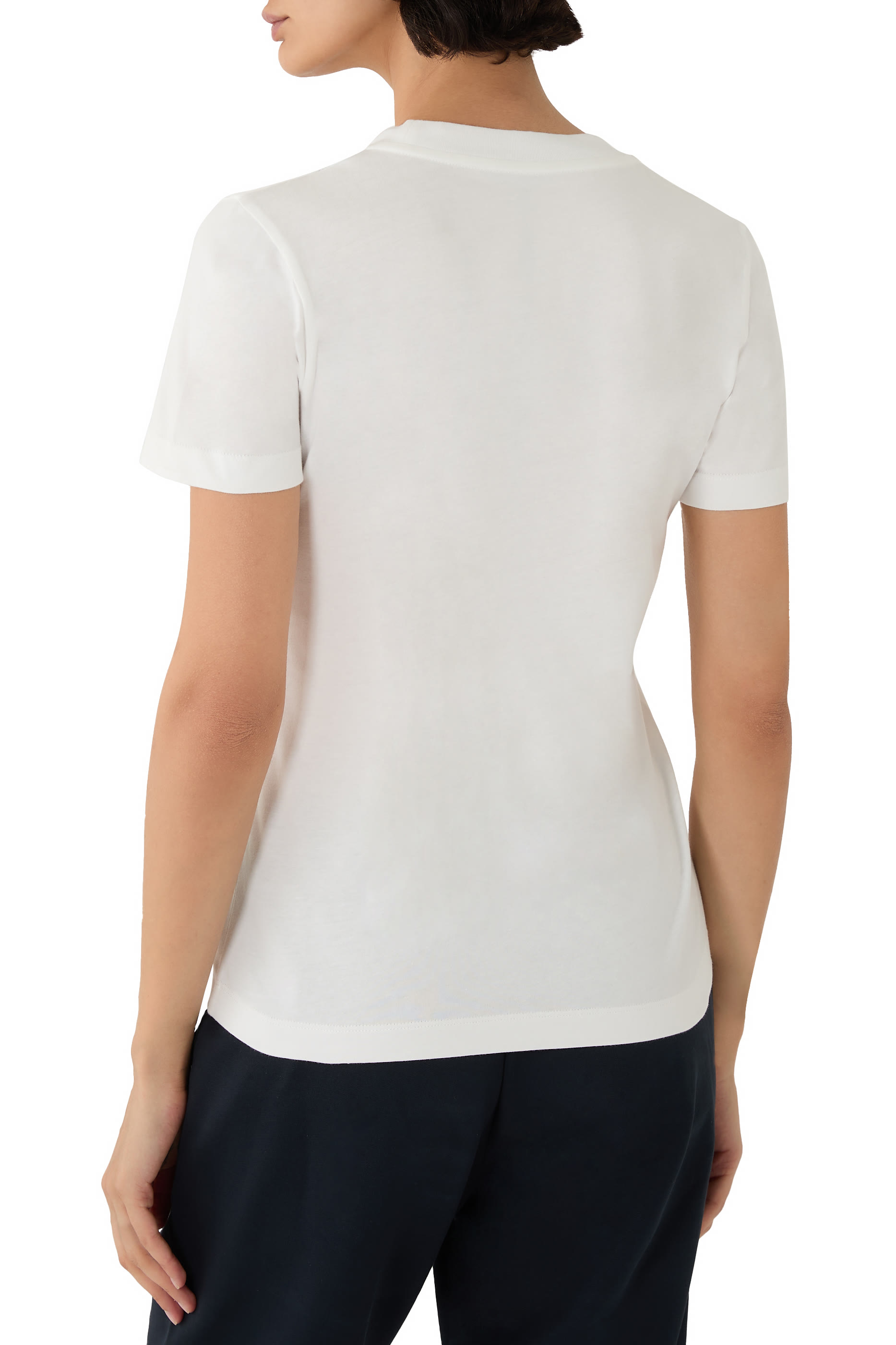 تيشيرت بشعار الماركة قطن