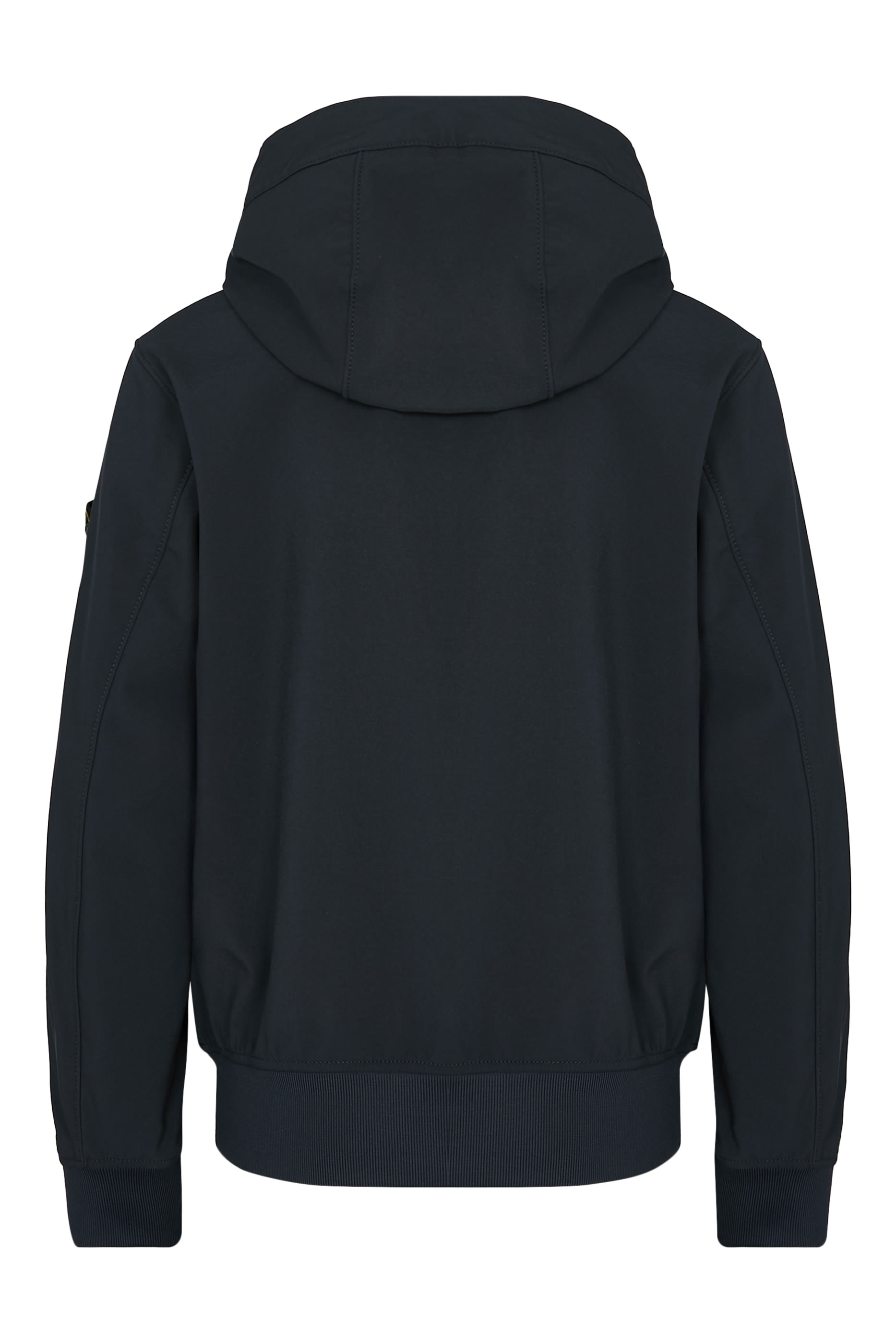 جاكيت بغطاء رأس ورقعة شعار الماركة للأطفال