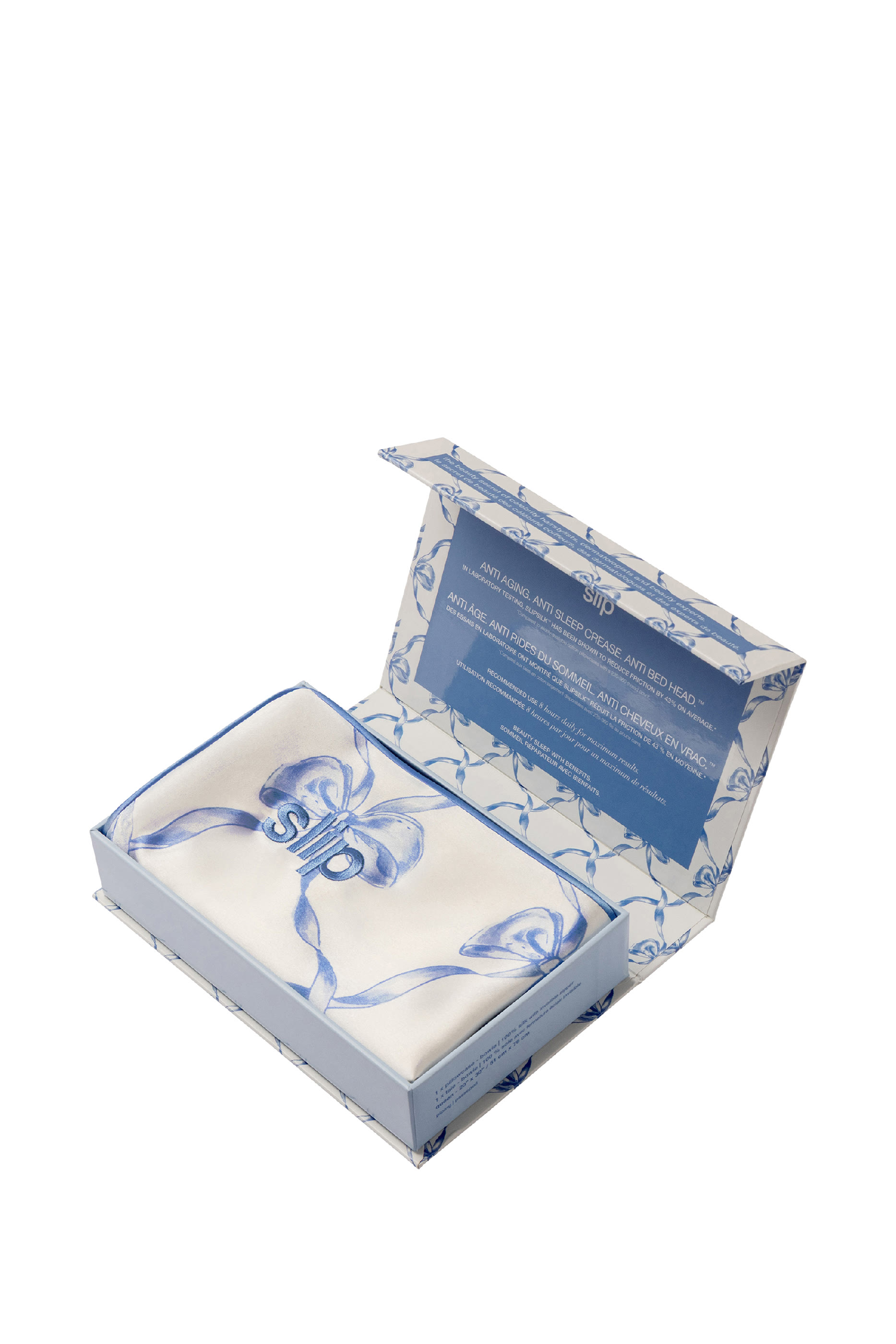 غطاء وسادة بنقشات فيونكة بحجم كوين بسحاب