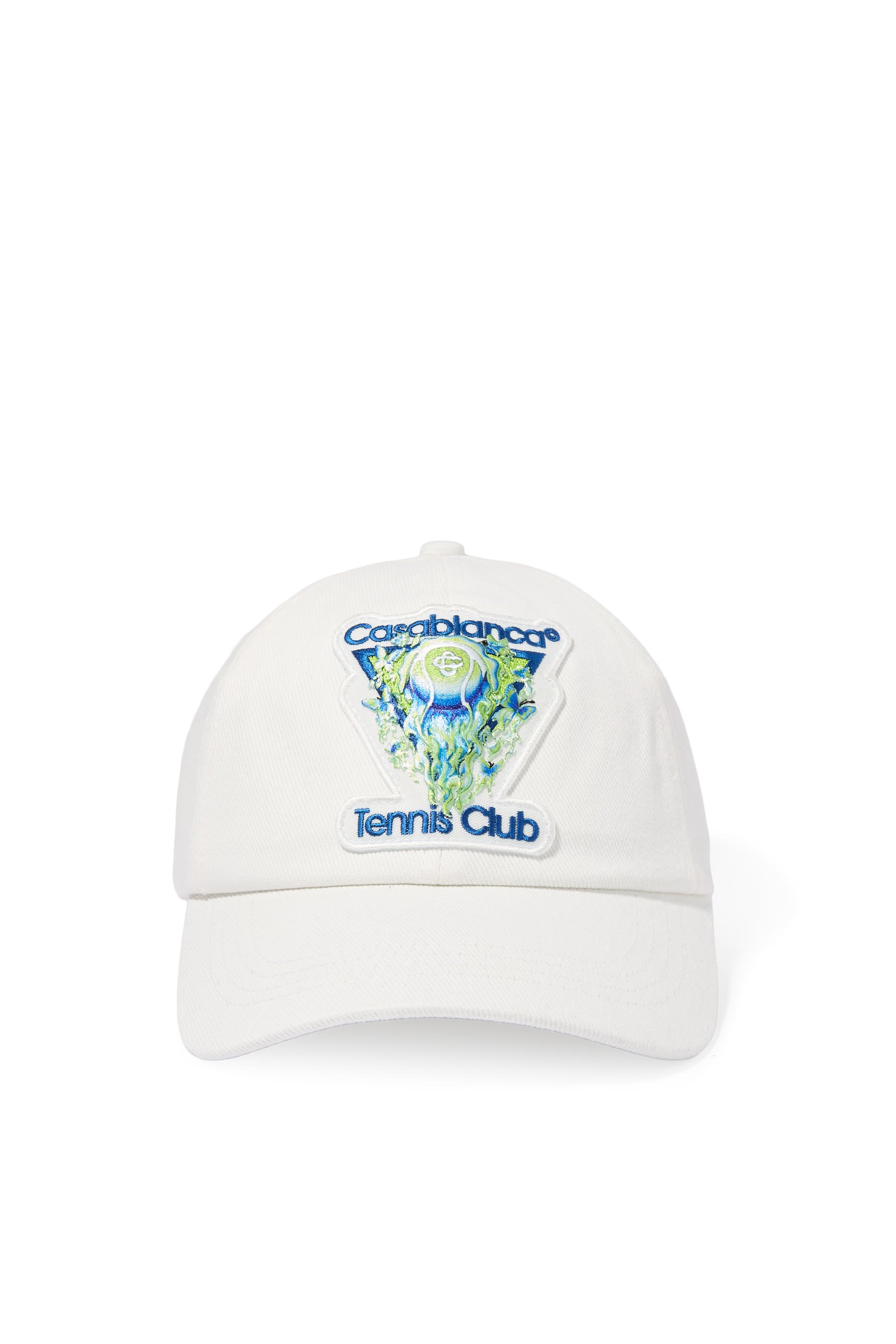 كاب بشعار كرة تنس مشتعلة