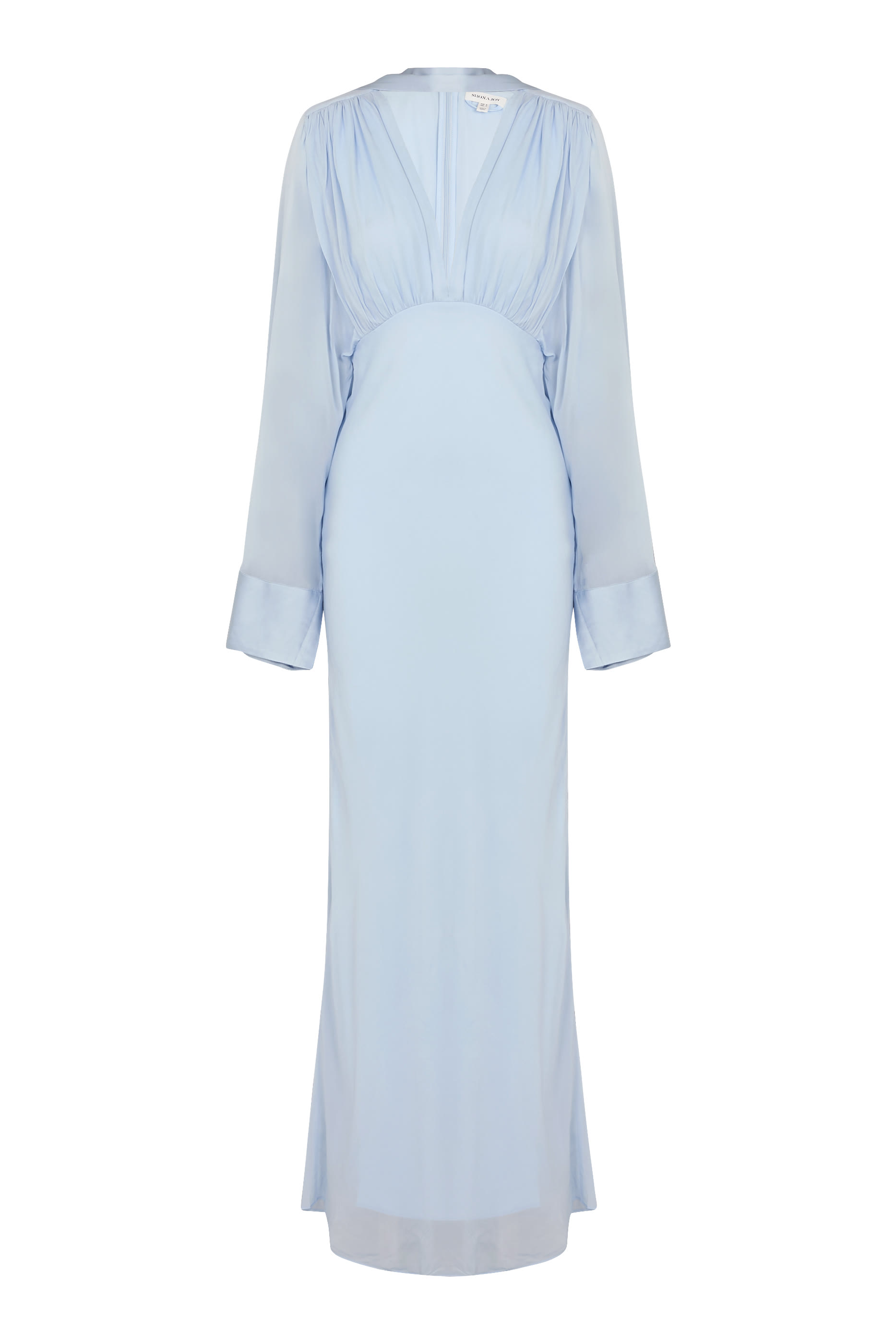 فستان إيدي طويل بأكمام واسعة 