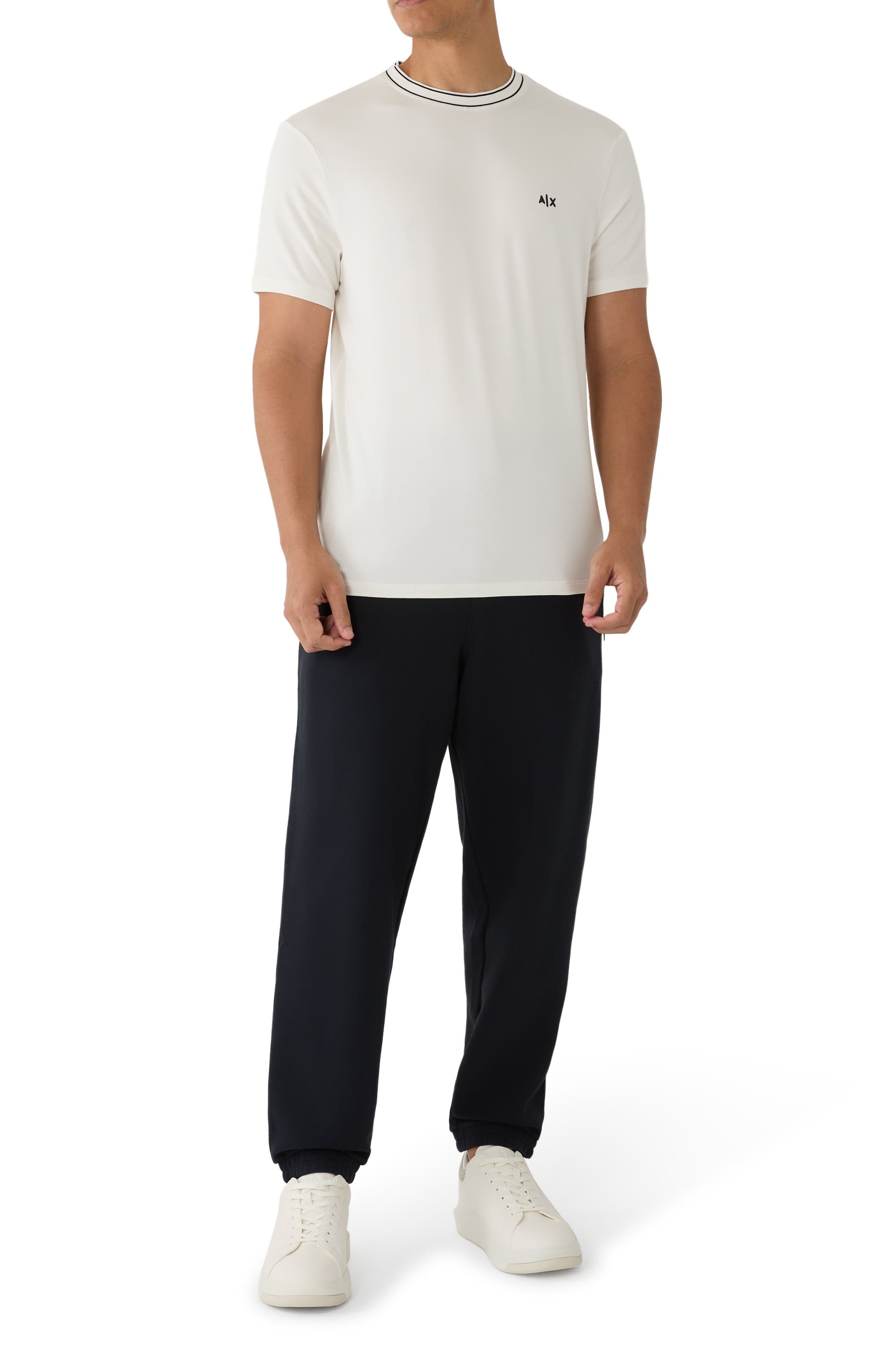 تيشيرت بشعار الماركة قطن جيرسيه