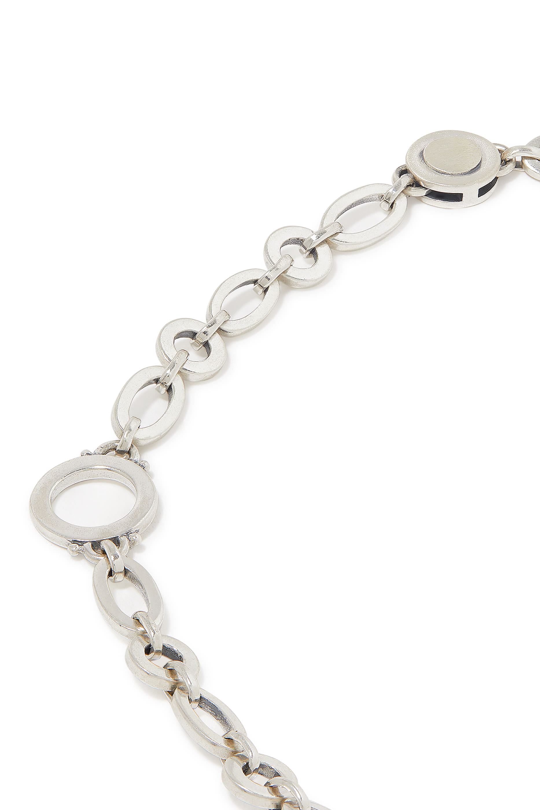 قلادة لوف اند ريبيرث متعددة الإستعمالات مرصعة  بحجر الرودوليت، العقيق، والفيروز، ذهب عيار 18 وفضة استرلينية