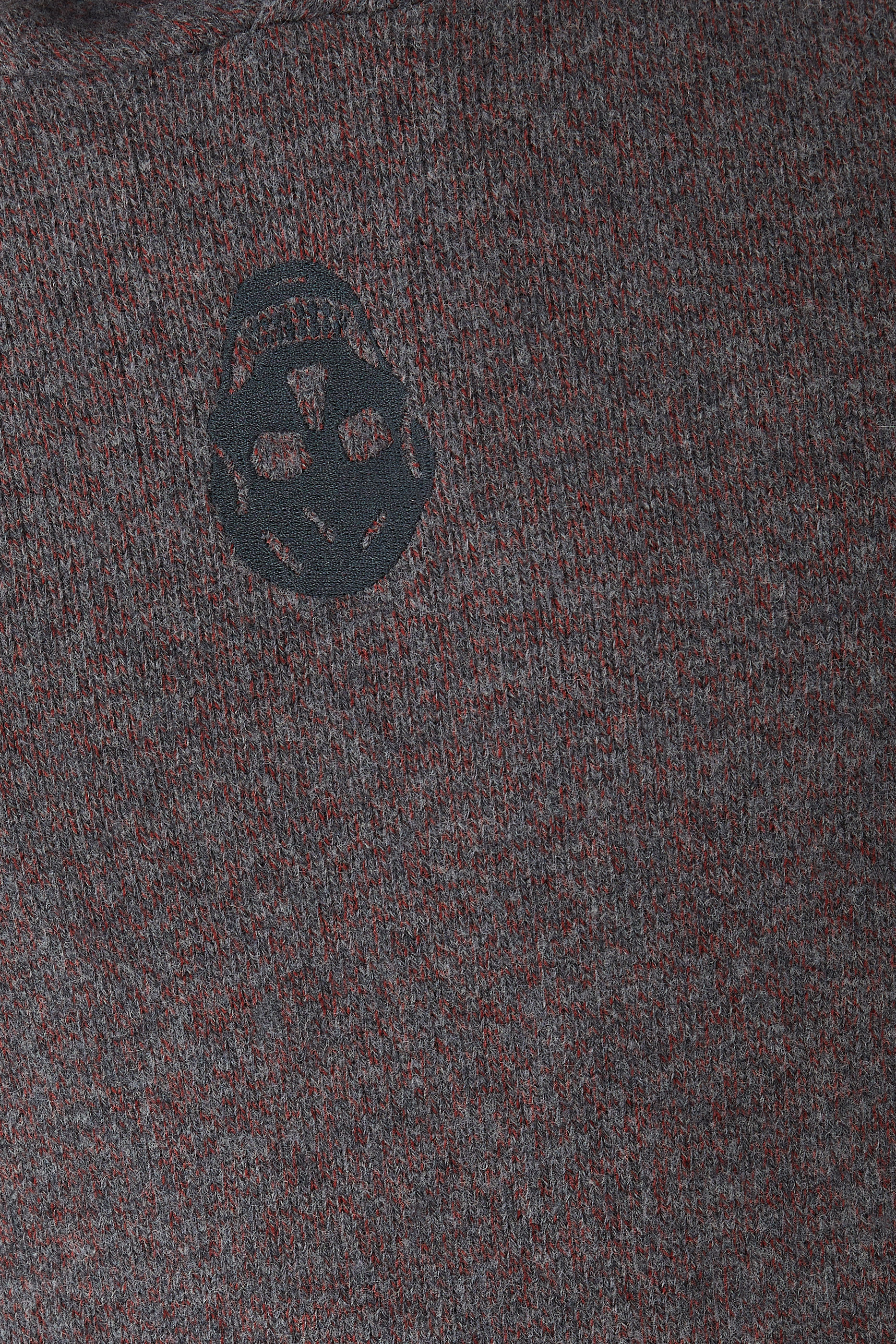 كنزة بغطاء للرأس بطبعة جمجمة