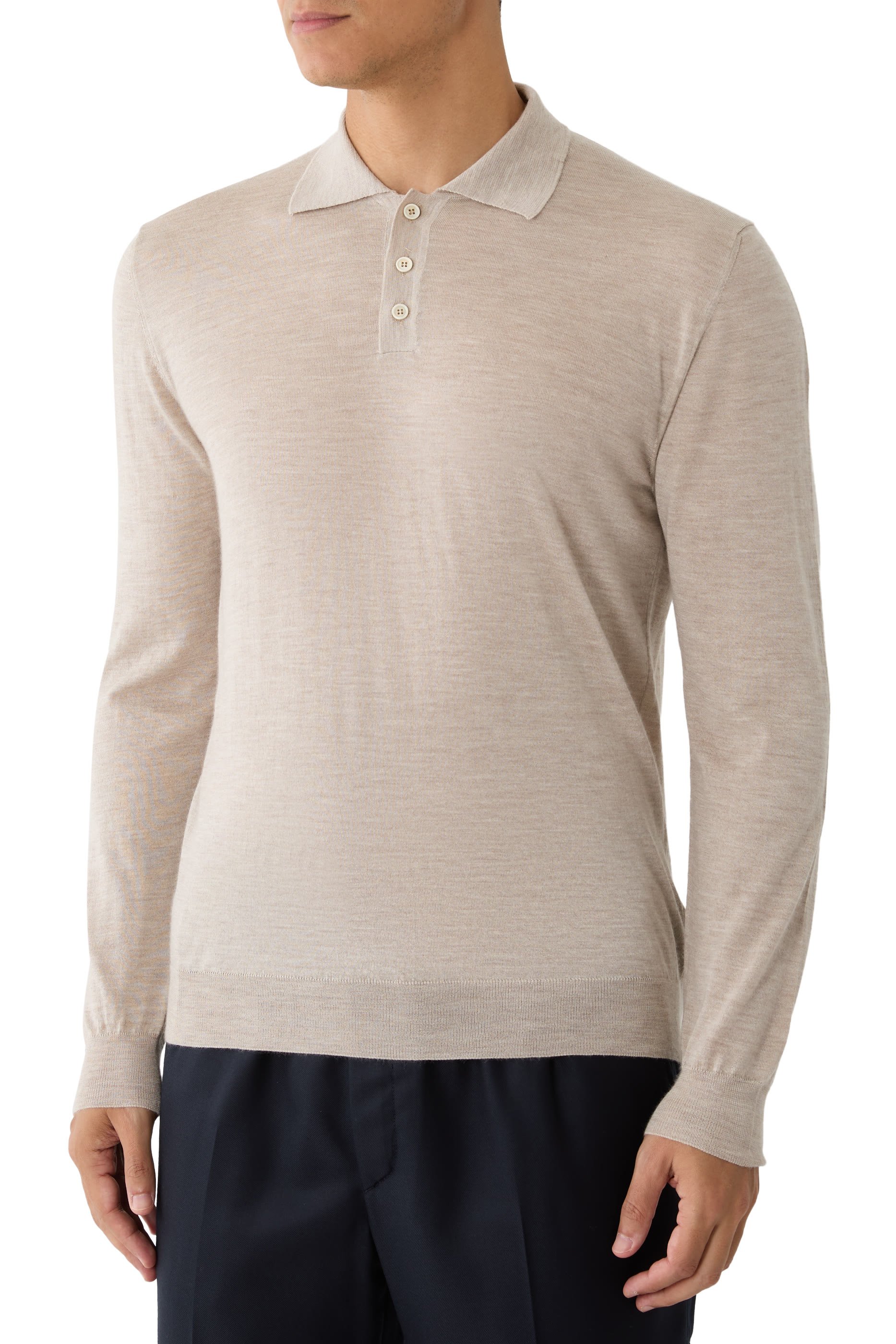 قميص بولو زانون منسوج