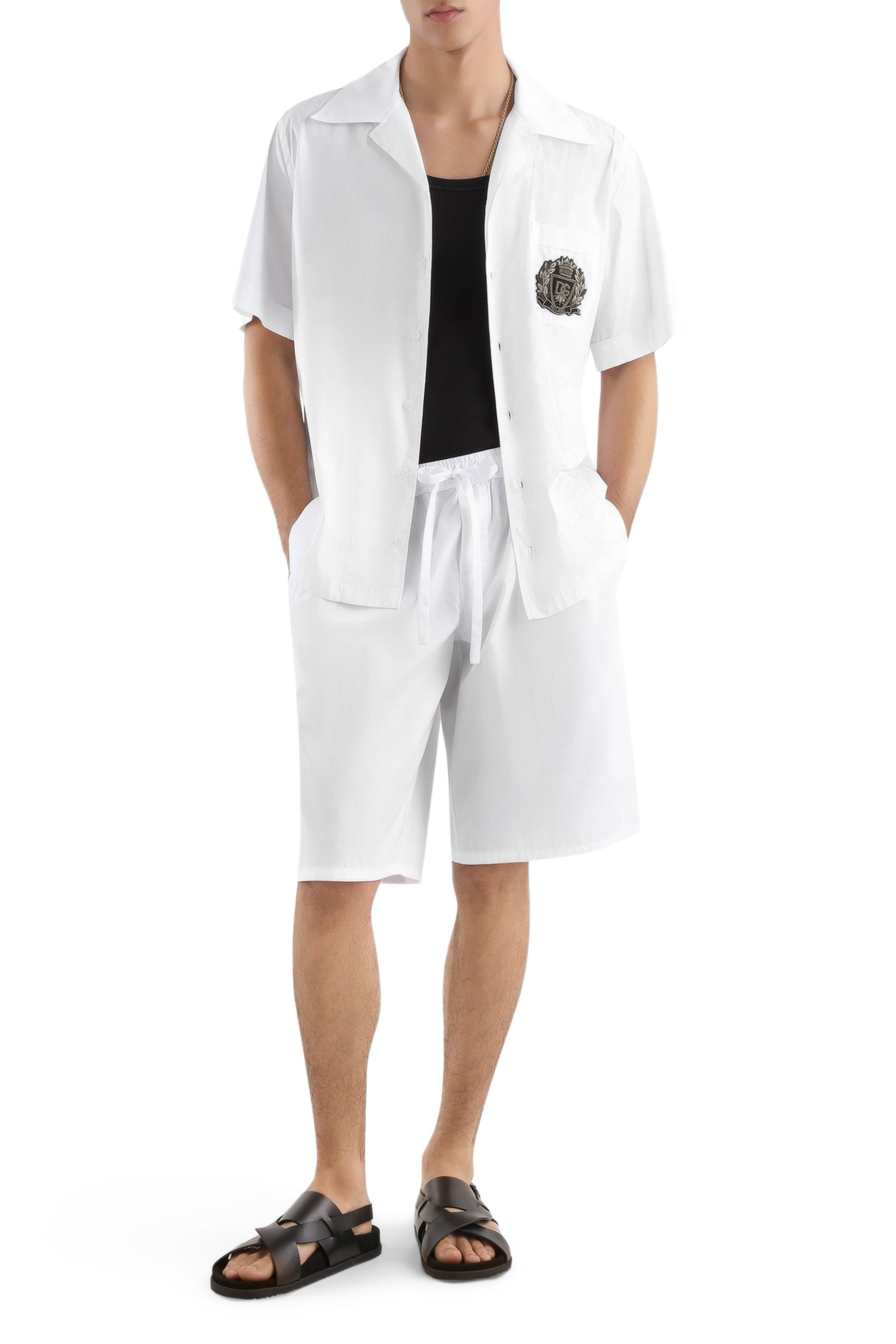 قميص هاواي قطن بوبلين