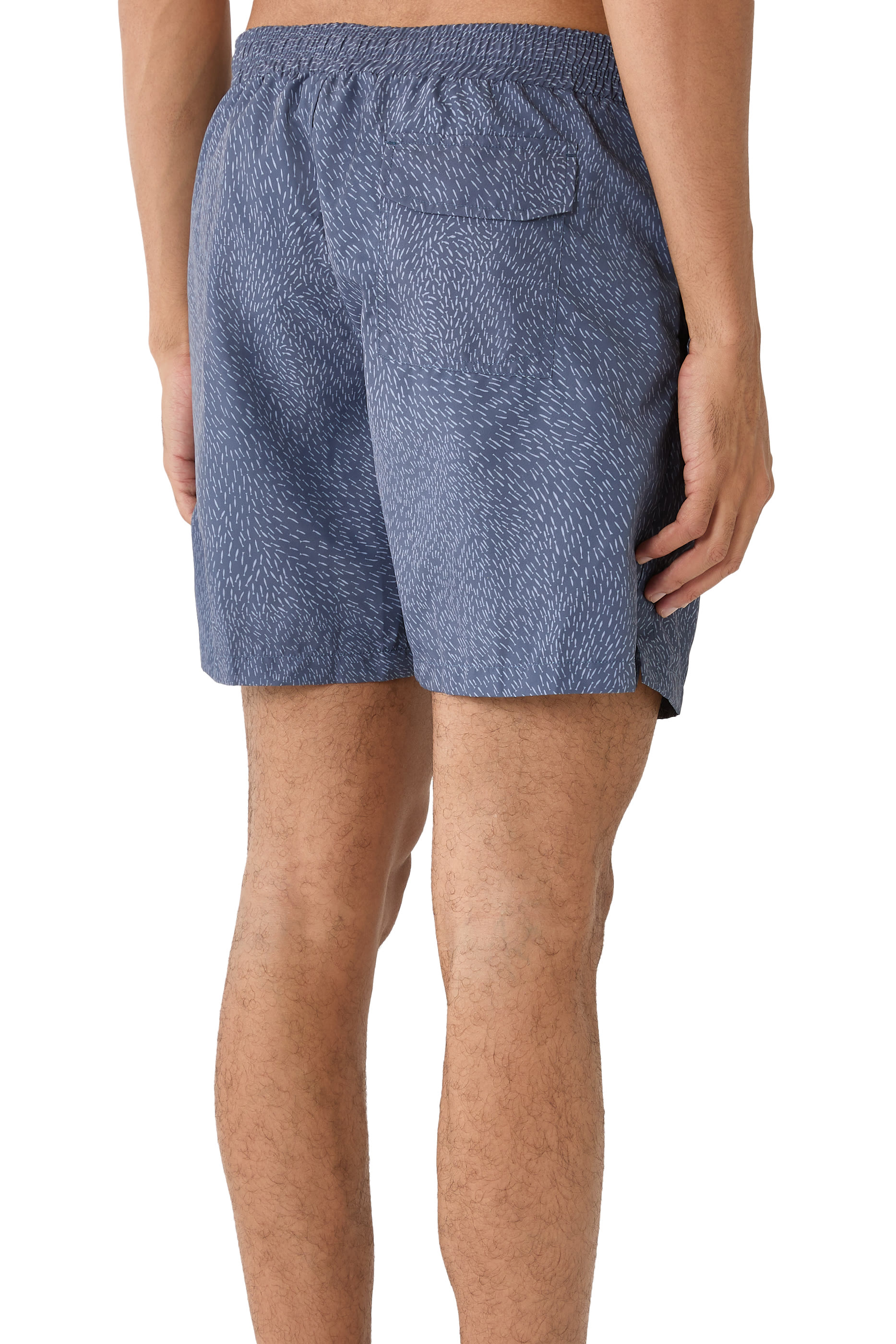 شورت سباحة بطبعات ورباط تضييق