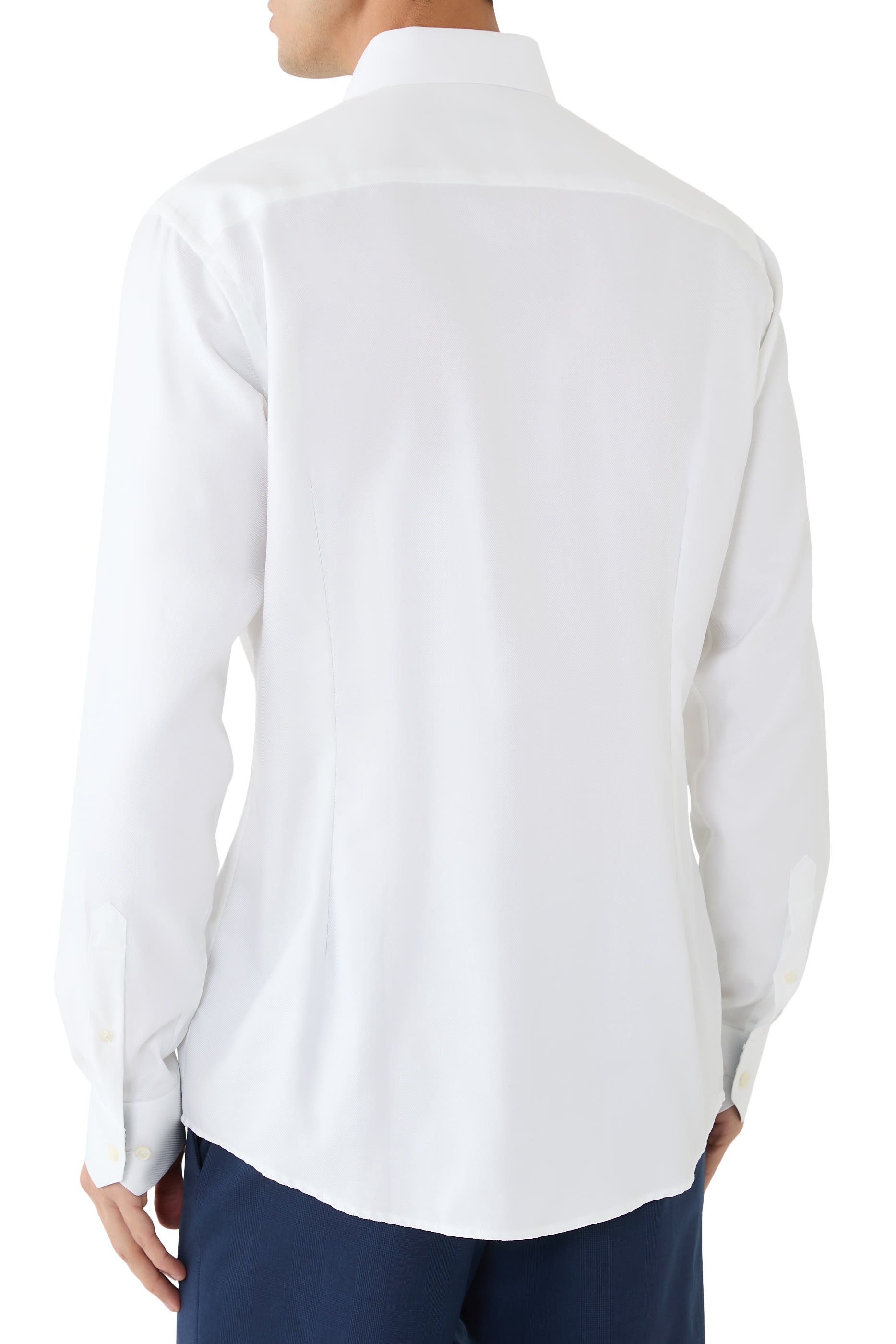 قميص تويل بارز الملمس بنقشة هندسية