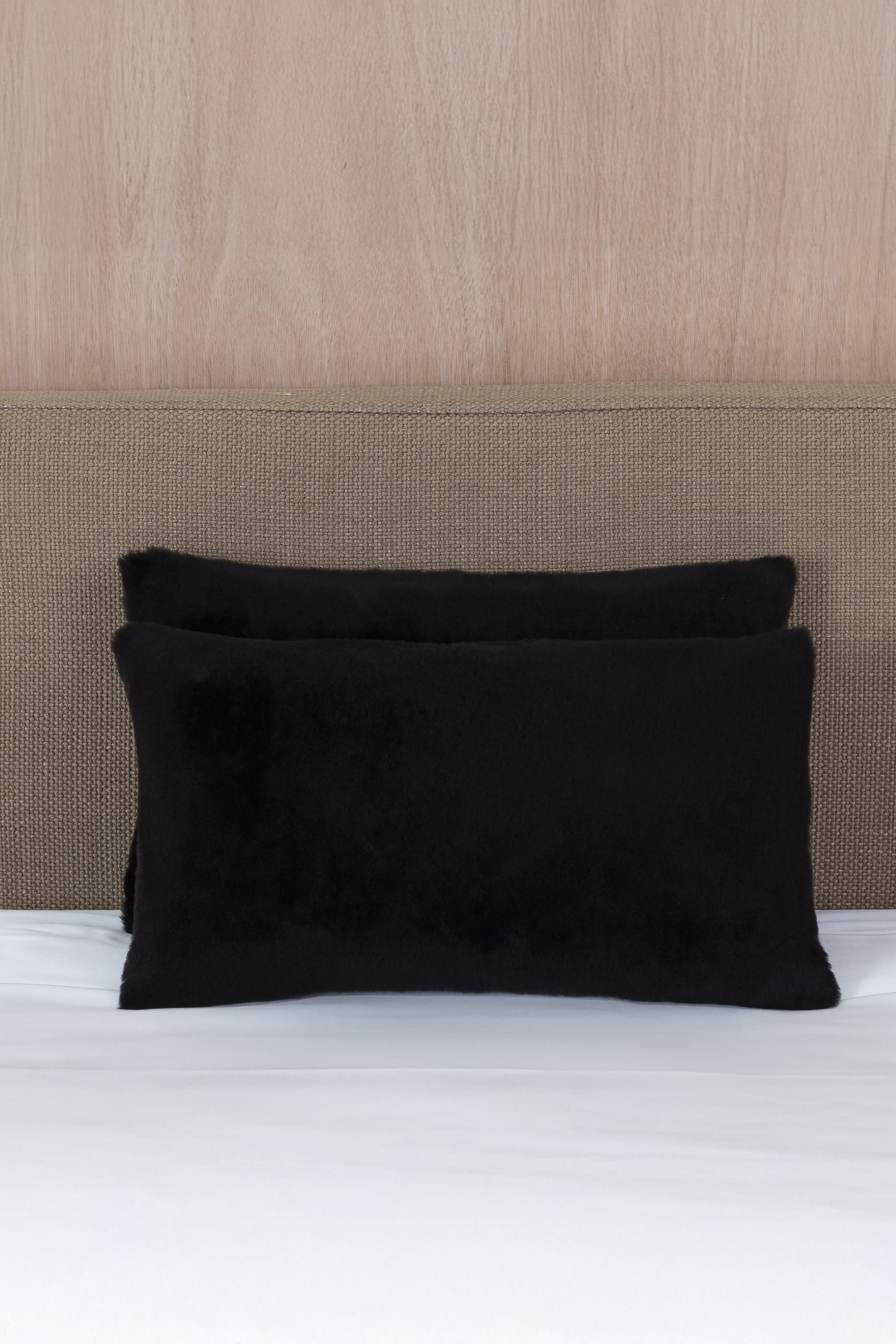 Luxury Shearling Leather Cushion Cover