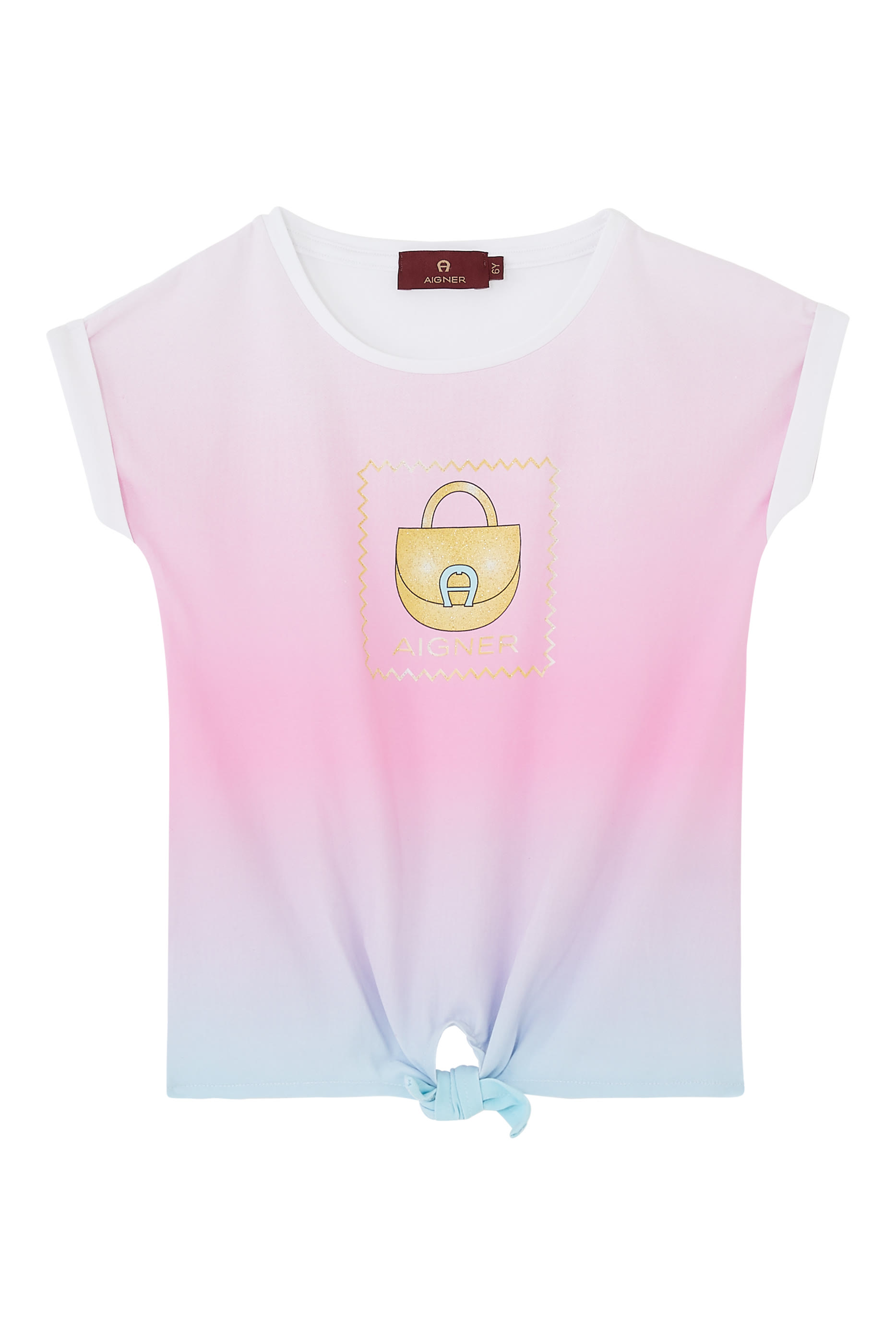 تيشيرت بطبعات شعار الماركة للأطفال