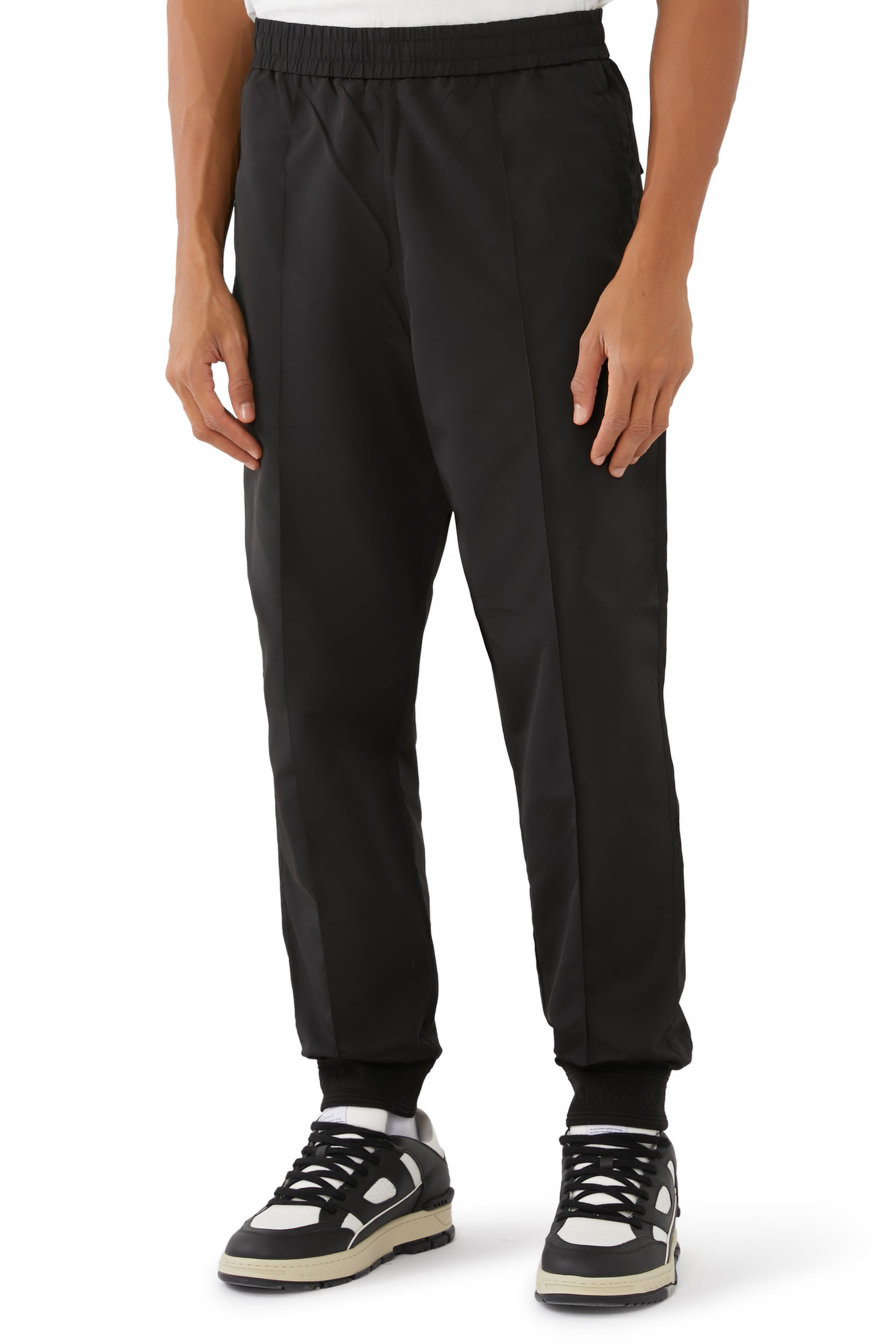 بنطال رياضي بشريط بشعار الماركة